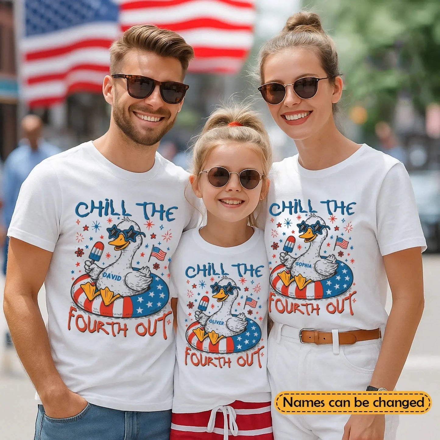 Chill The Fourth Out – Funny Patriotic Goose T-Shirt – Hilarious Independence Day Gift for Summer Ezcustomize