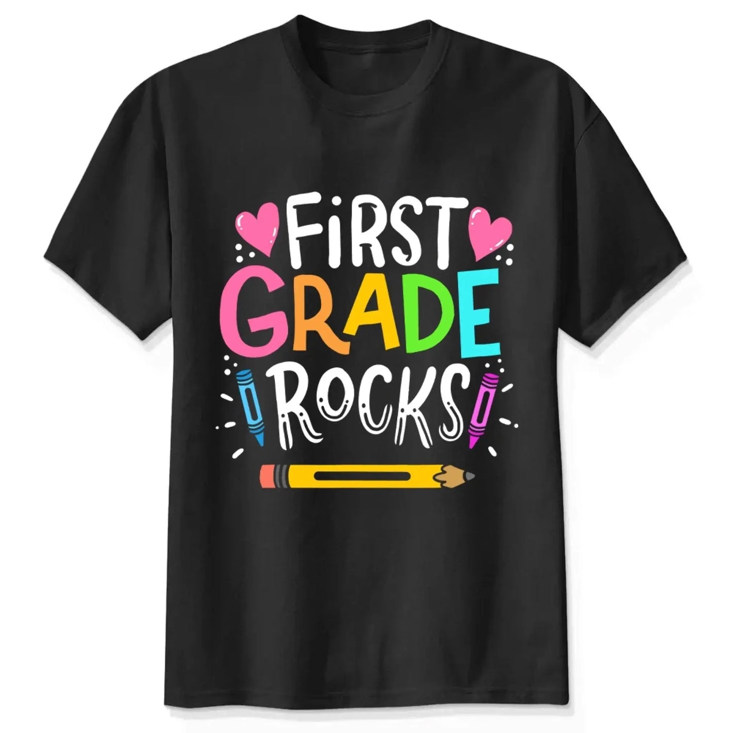 Colorful Back to School Teacher Shirt – Personalized Custom Grade T-Shirt for Kindergarten, Pre-K, 1st–5th Grade, Preschool Ezcustomize