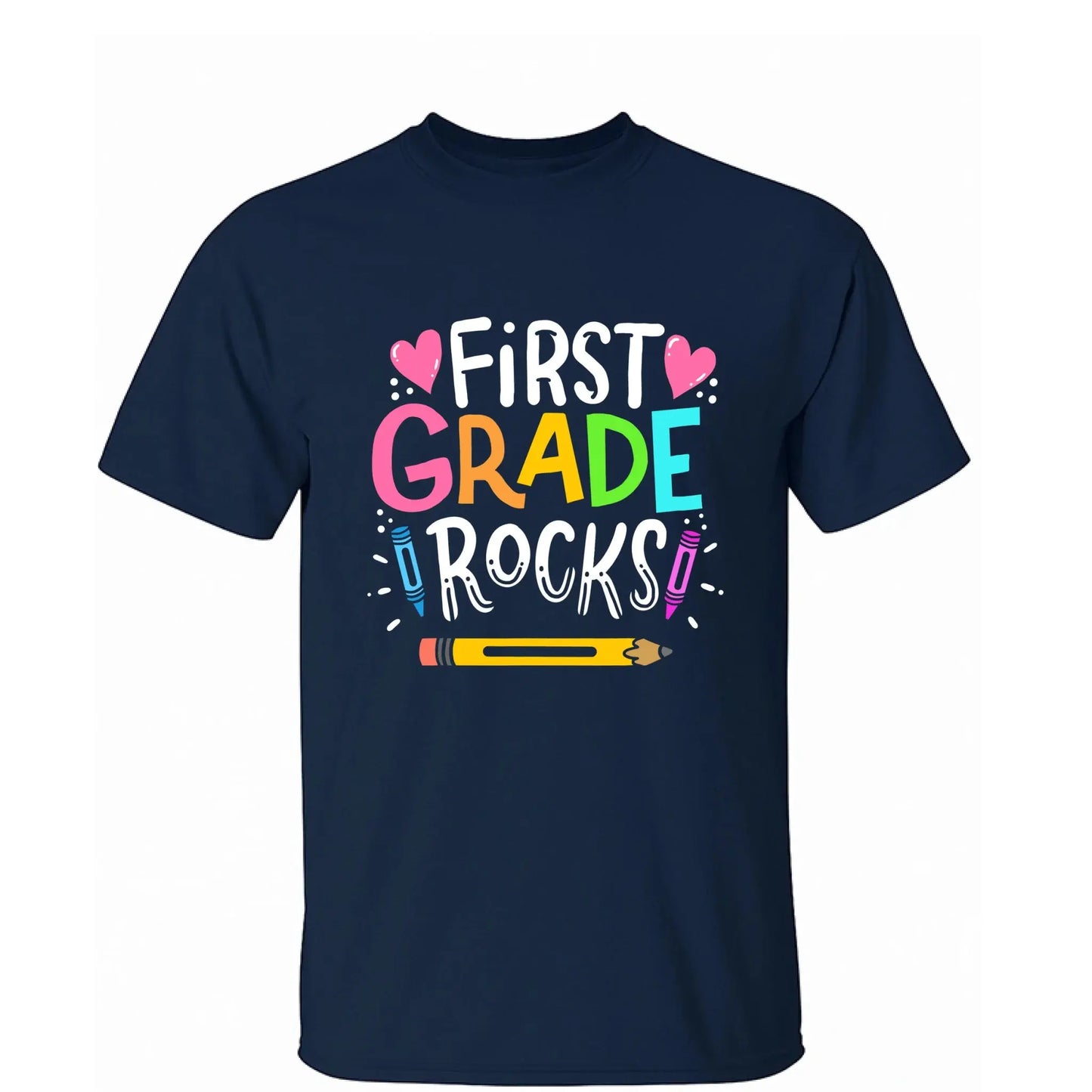 Colorful Back to School Teacher Shirt – Personalized Custom Grade T-Shirt for Kindergarten, Pre-K, 1st–5th Grade, Preschool Ezcustomize
