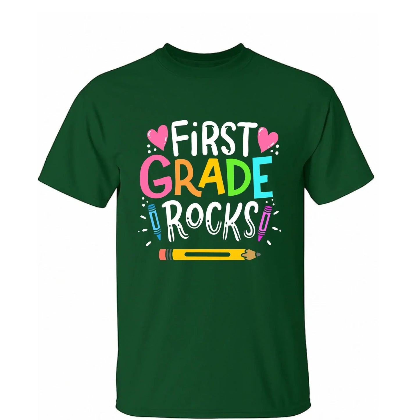 Colorful Back to School Teacher Shirt – Personalized Custom Grade T-Shirt for Kindergarten, Pre-K, 1st–5th Grade, Preschool Ezcustomize
