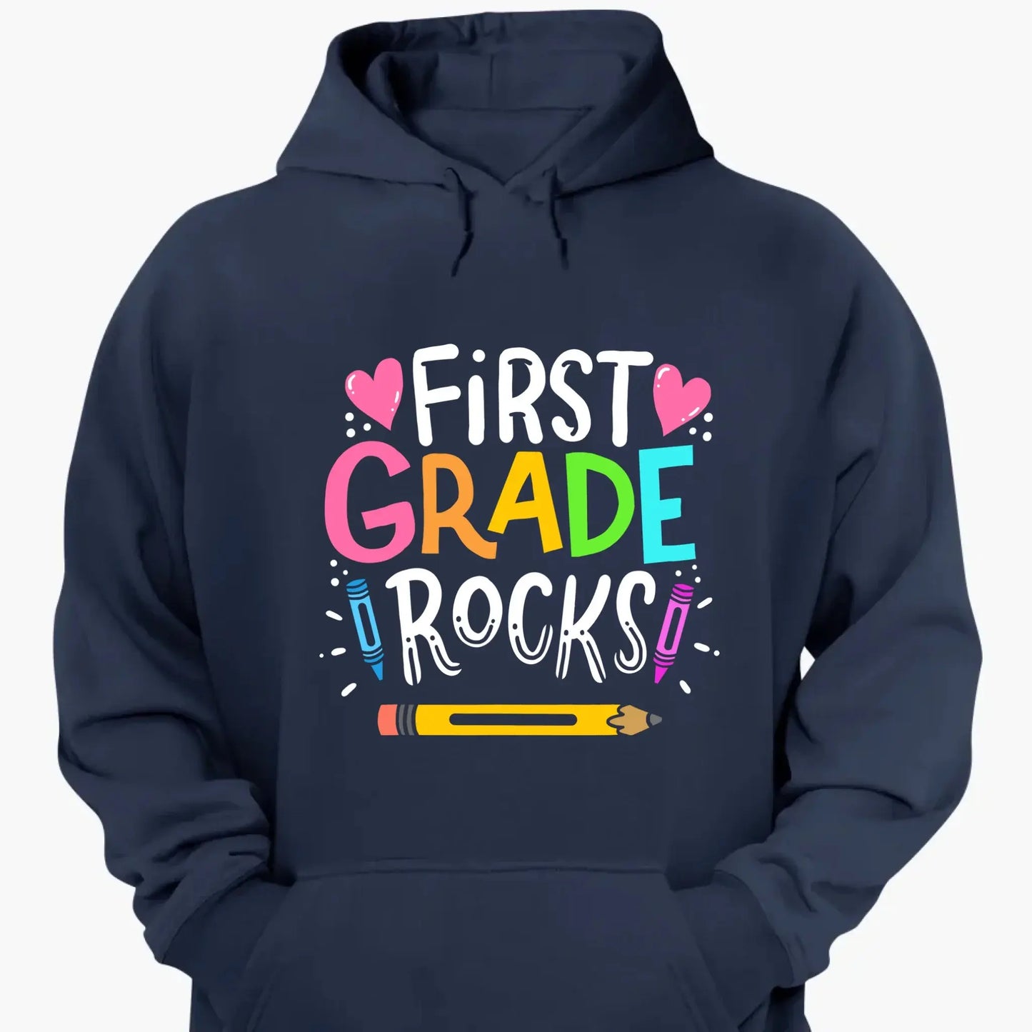 Colorful Back to School Teacher Shirt – Personalized Custom Grade T-Shirt for Kindergarten, Pre-K, 1st–5th Grade, Preschool Ezcustomize