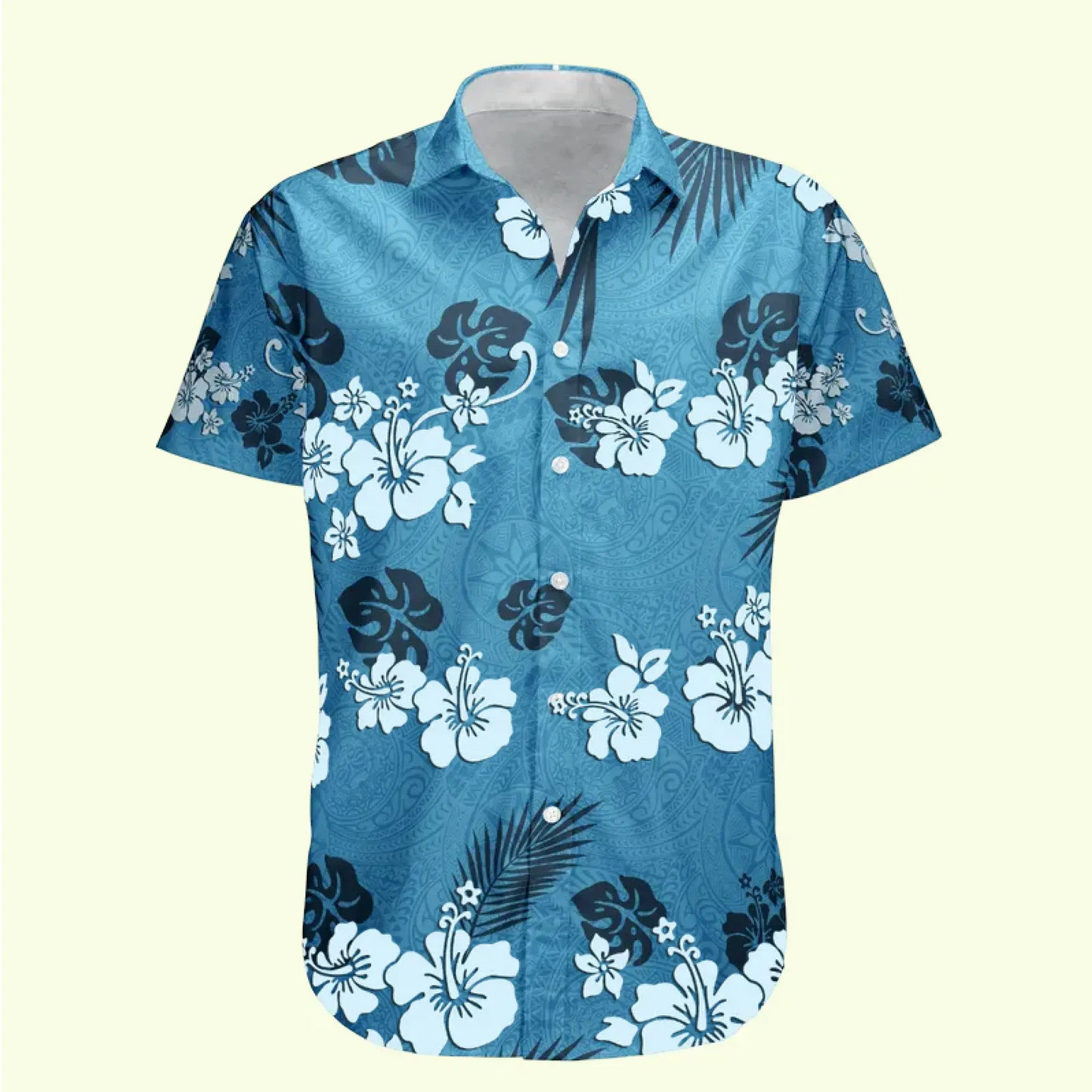 Custom Face Funny Photo Tropical Hibiscus Hawaii Tribal For Men, Women - Custom Photo Hawaiian Shirts Ezcustomize