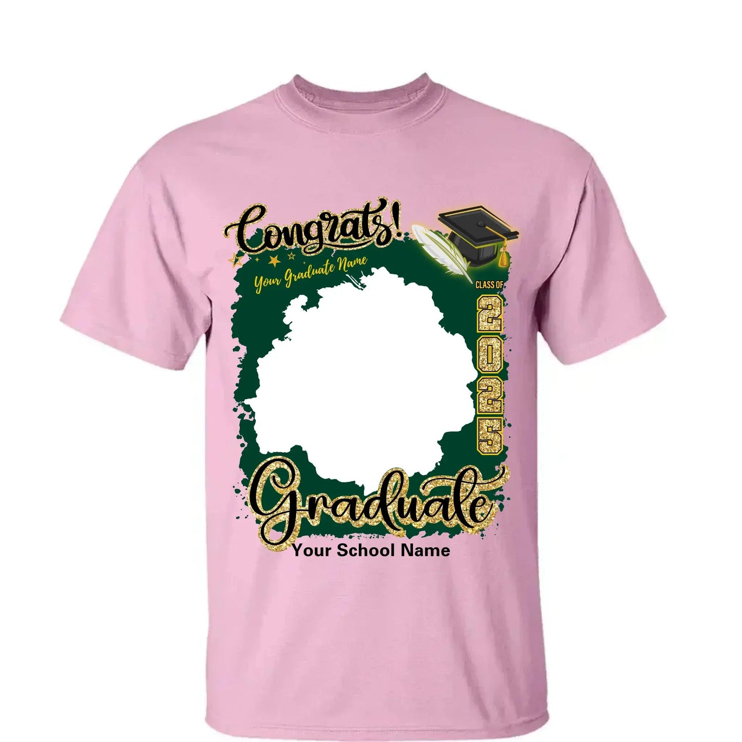 Custom Grad T-Shirt – Upload Your Photo – Perfect Gift for Graduates Ezcustomize