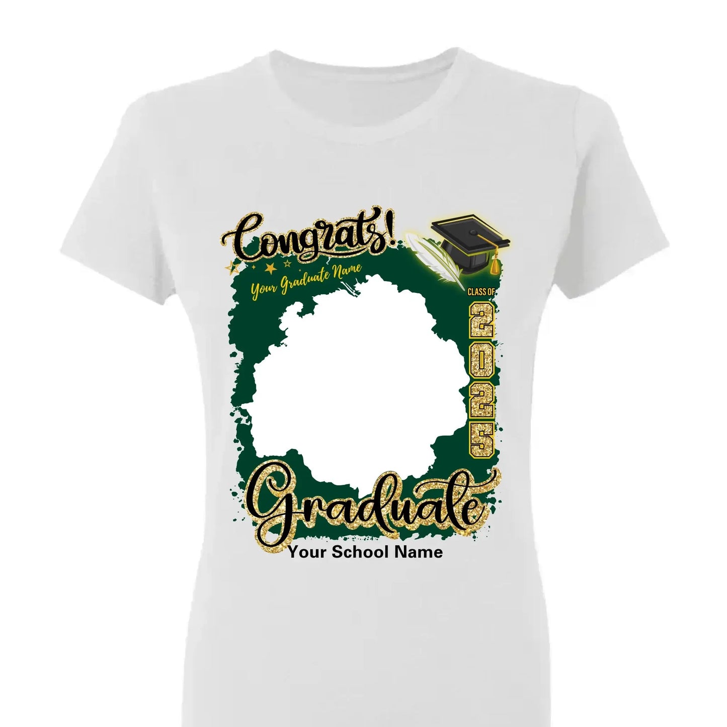 Custom Grad T-Shirt – Upload Your Photo – Perfect Gift for Graduates Ezcustomize