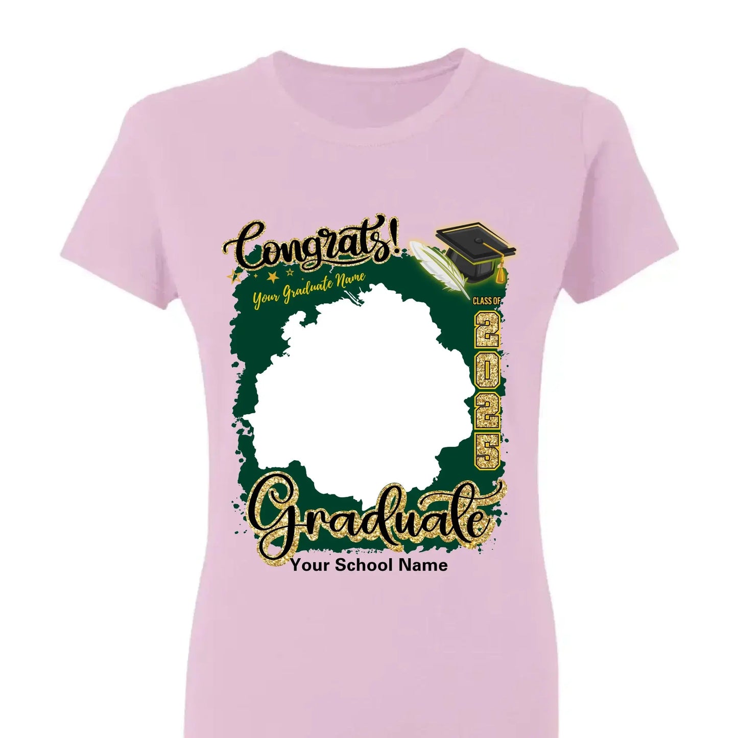 Custom Grad T-Shirt – Upload Your Photo – Perfect Gift for Graduates Ezcustomize