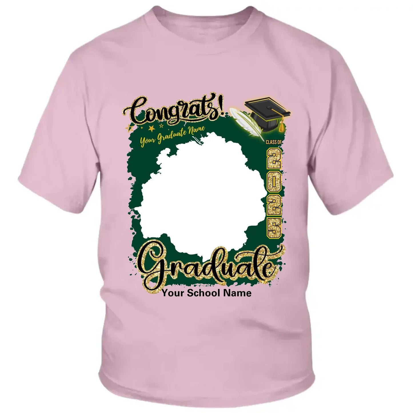 Custom Grad T-Shirt – Upload Your Photo – Perfect Gift for Graduates Ezcustomize