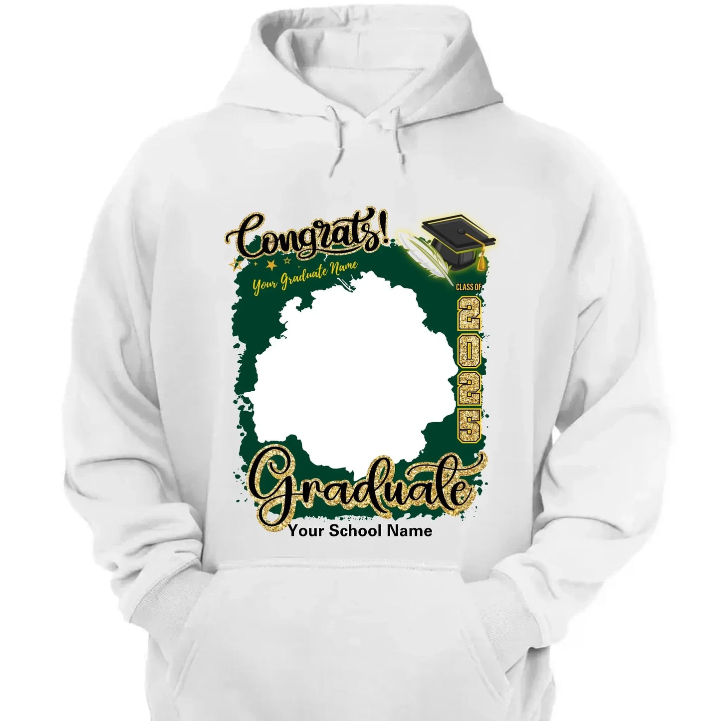 Custom Grad T-Shirt – Upload Your Photo – Perfect Gift for Graduates Ezcustomize