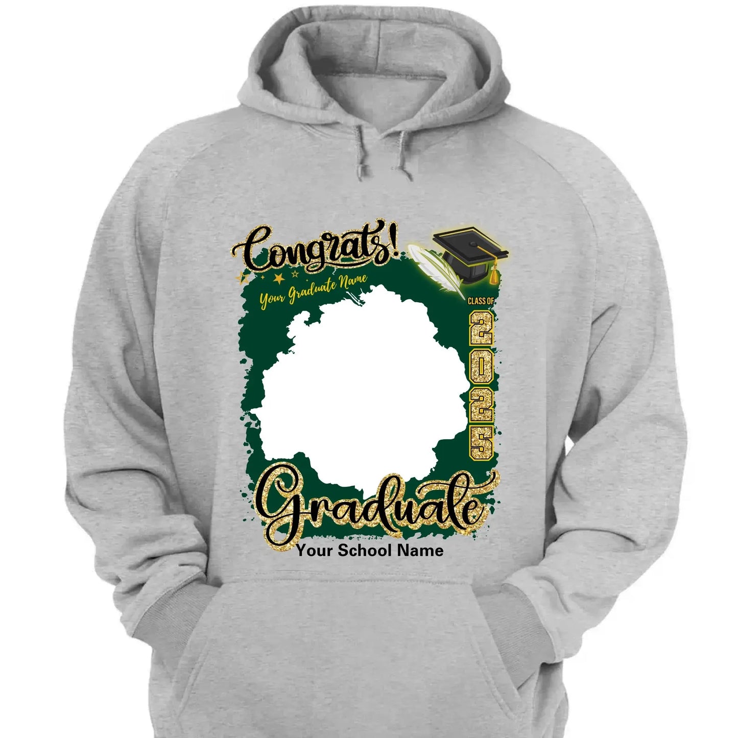 Custom Grad T-Shirt – Upload Your Photo – Perfect Gift for Graduates Ezcustomize