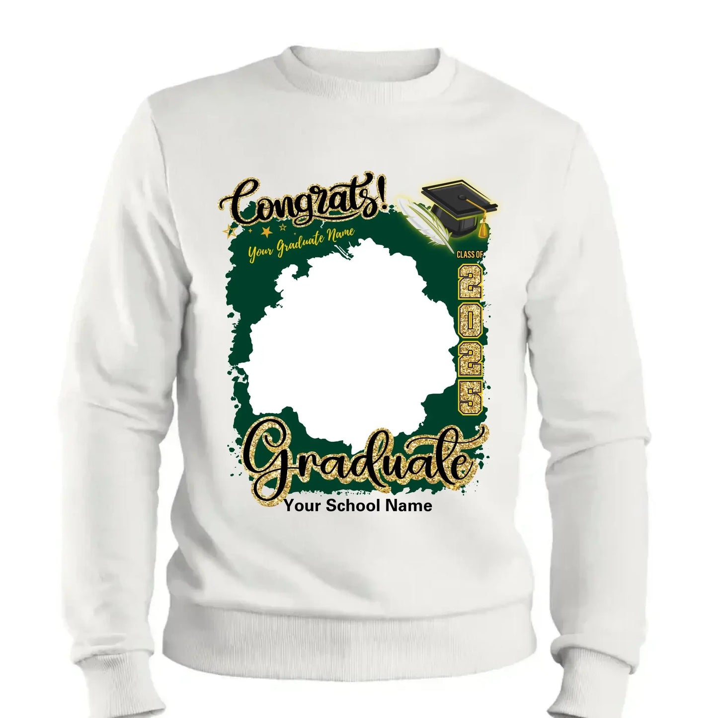 Custom Grad T-Shirt – Upload Your Photo – Perfect Gift for Graduates Ezcustomize