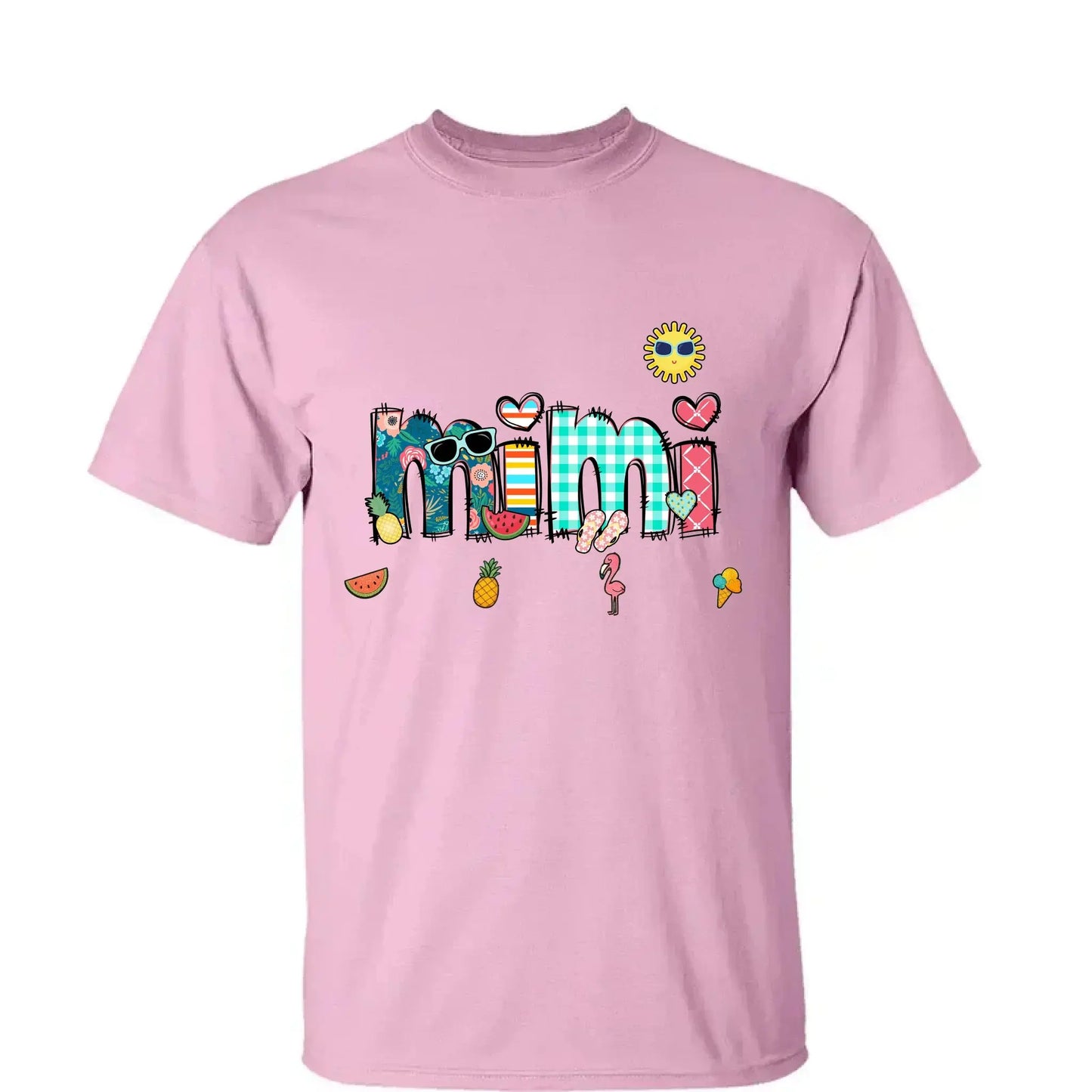 Custom Grandma & Grandkids Beach Shirt – Personalized T-Shirt for Nana, Mama, Mimi with Kids’ Names – Fun Summer or Birthday Gift Ezcustomize