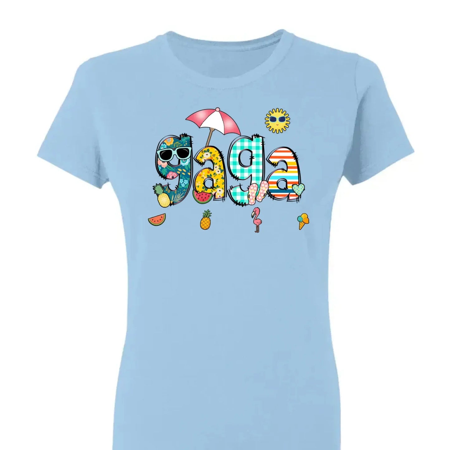 Custom Grandma & Grandkids Beach Shirt – Personalized T-Shirt for Nana, Mama, Mimi with Kids’ Names – Fun Summer or Birthday Gift Ezcustomize