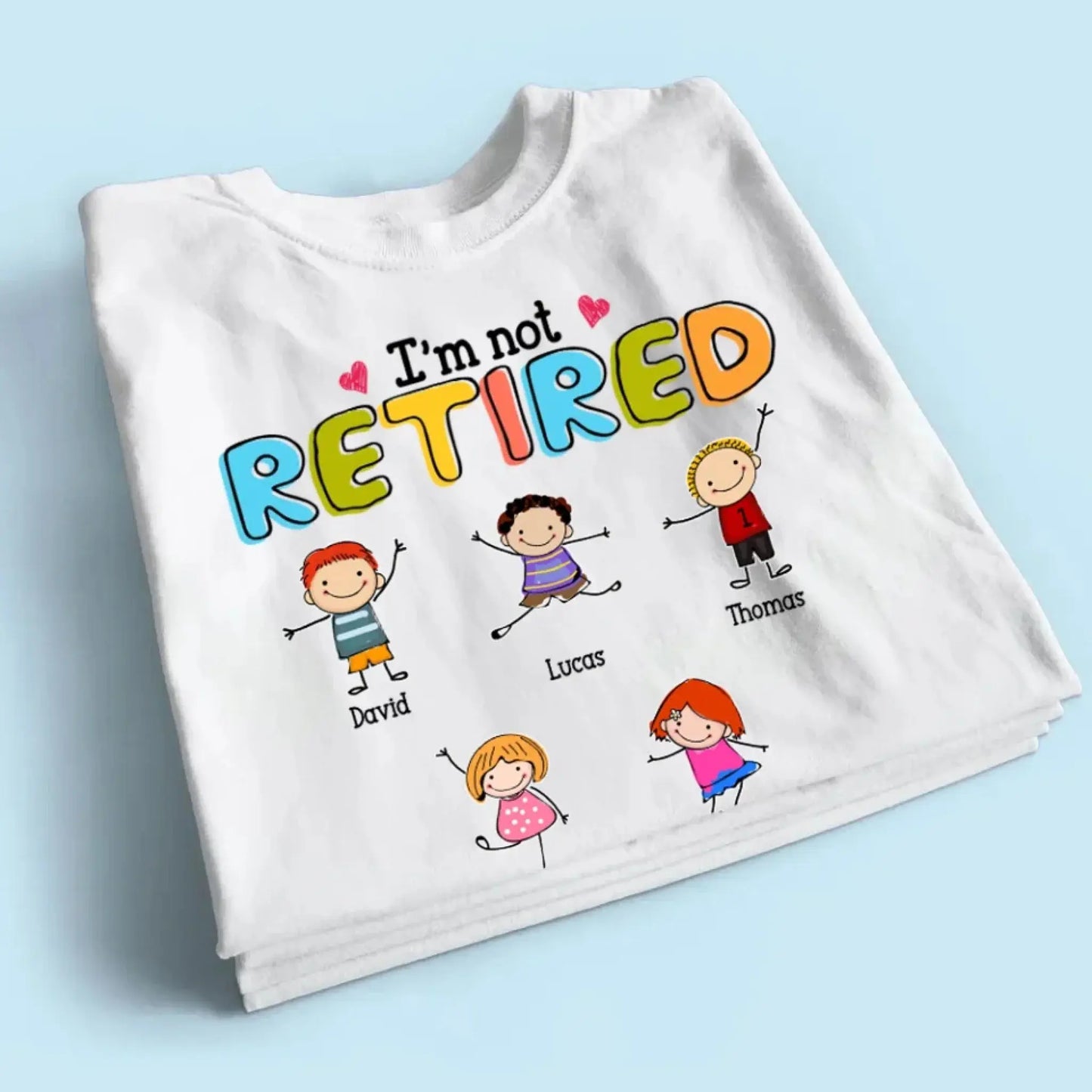 Custom Grandmother T-Shirt - I'm Not Retired, I'm a Professional Grandma Stick Figure Design Ezcustomize