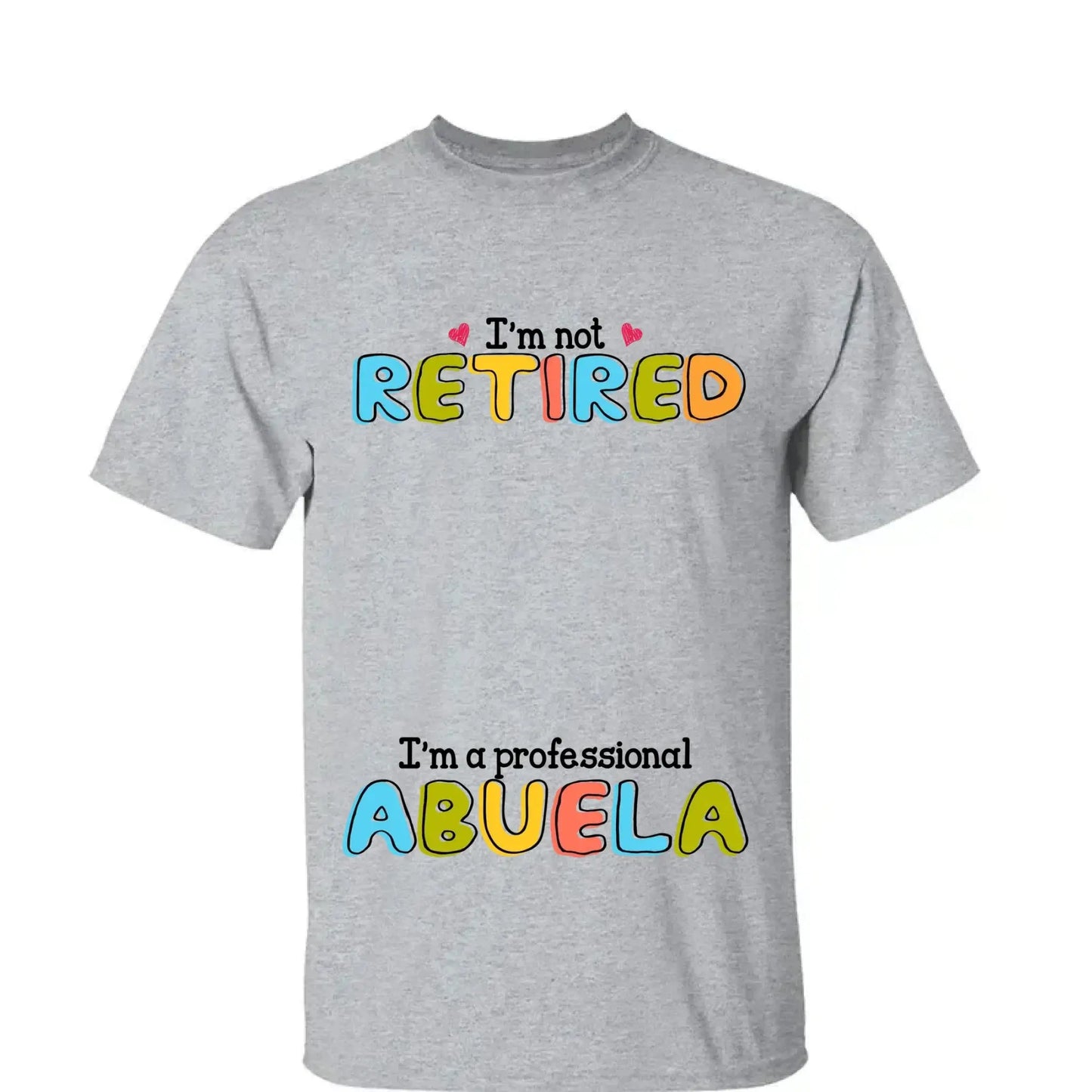 Custom Grandmother T-Shirt - I'm Not Retired, I'm a Professional Grandma Stick Figure Design Ezcustomize
