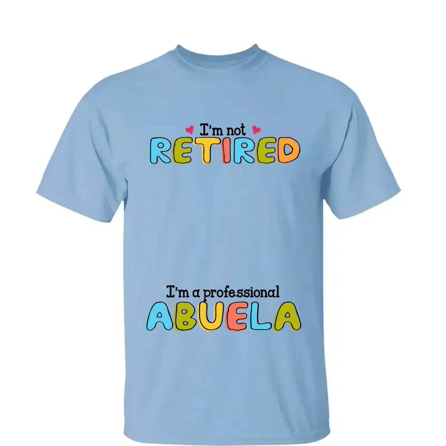 Custom Grandmother T-Shirt - I'm Not Retired, I'm a Professional Grandma Stick Figure Design Ezcustomize