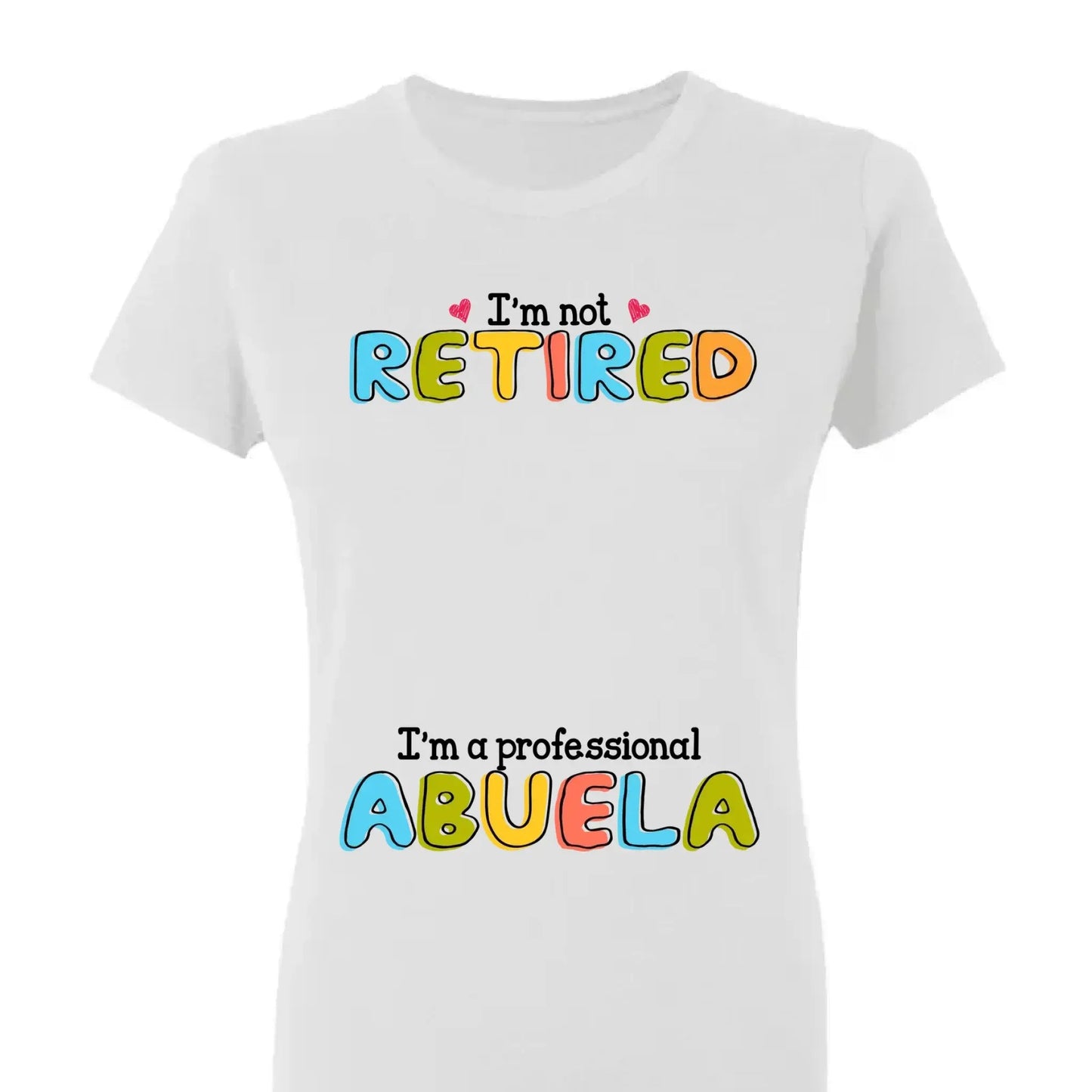 Custom Grandmother T-Shirt - I'm Not Retired, I'm a Professional Grandma Stick Figure Design Ezcustomize