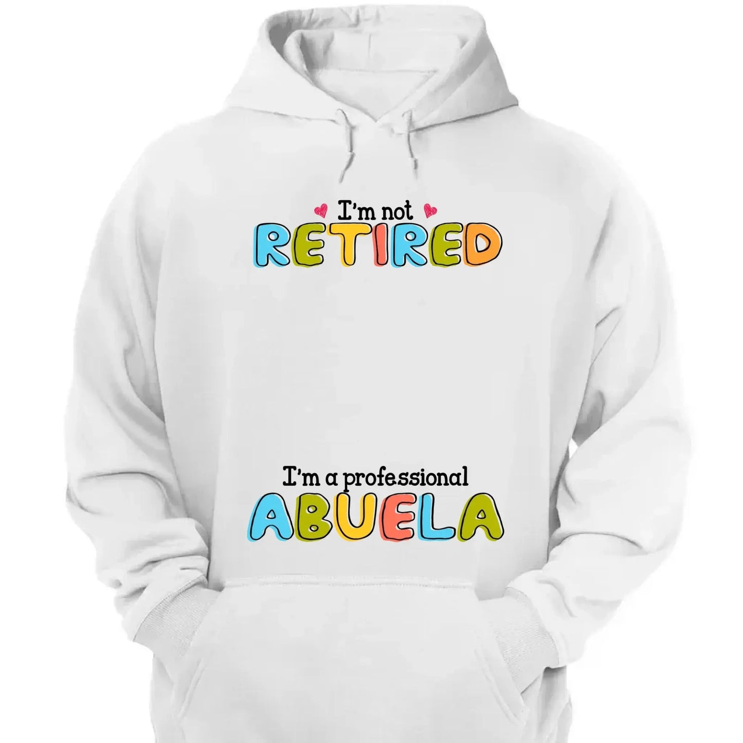 Custom Grandmother T-Shirt - I'm Not Retired, I'm a Professional Grandma Stick Figure Design Ezcustomize