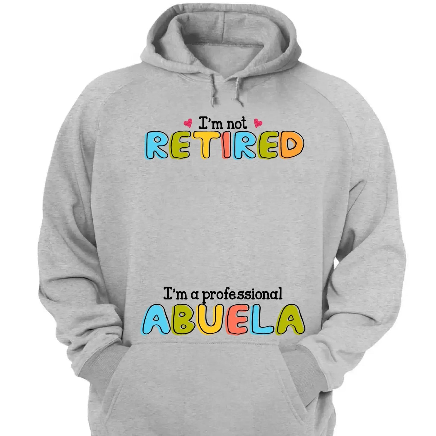 Custom Grandmother T-Shirt - I'm Not Retired, I'm a Professional Grandma Stick Figure Design Ezcustomize