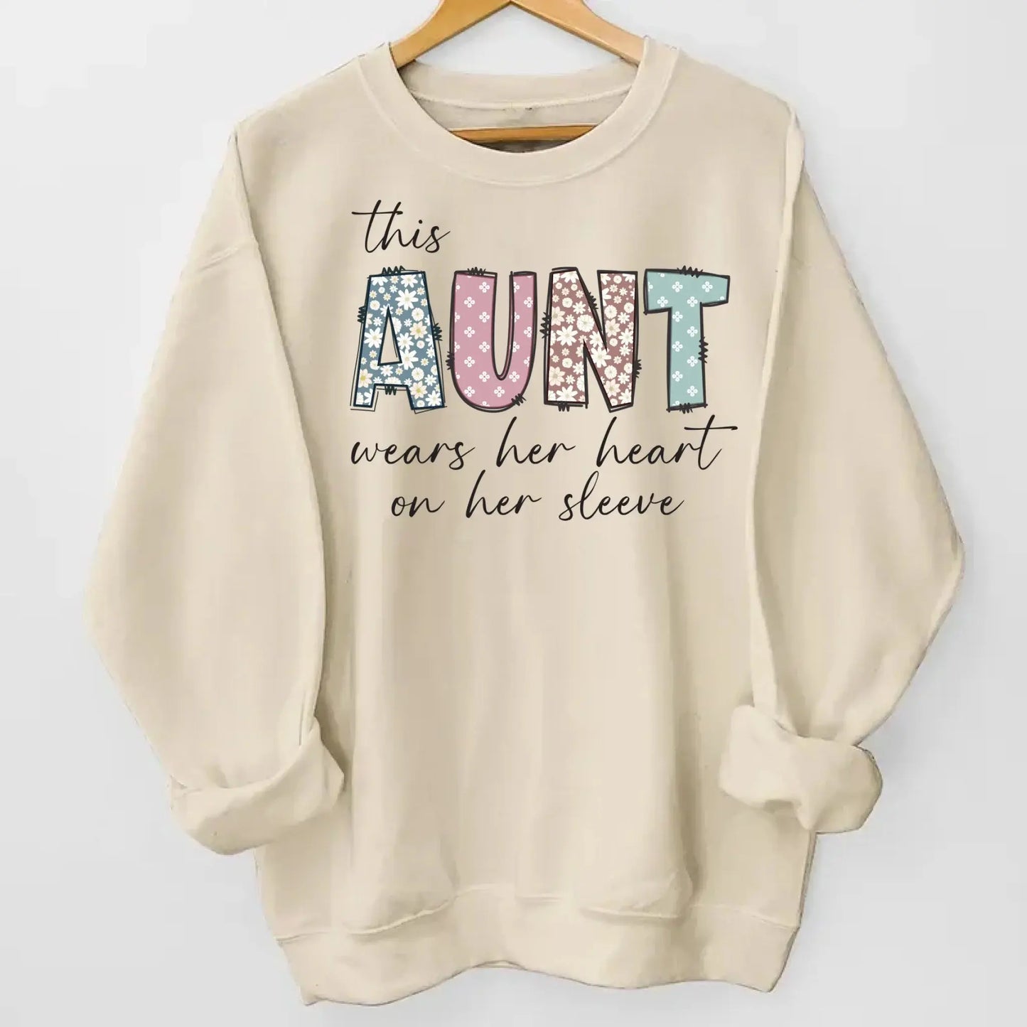 Custom Mama Heart Sleeve Sweatshirt – Personalized Kids' Names Gift for Mom, Nana, or Grandma Ezcustomize