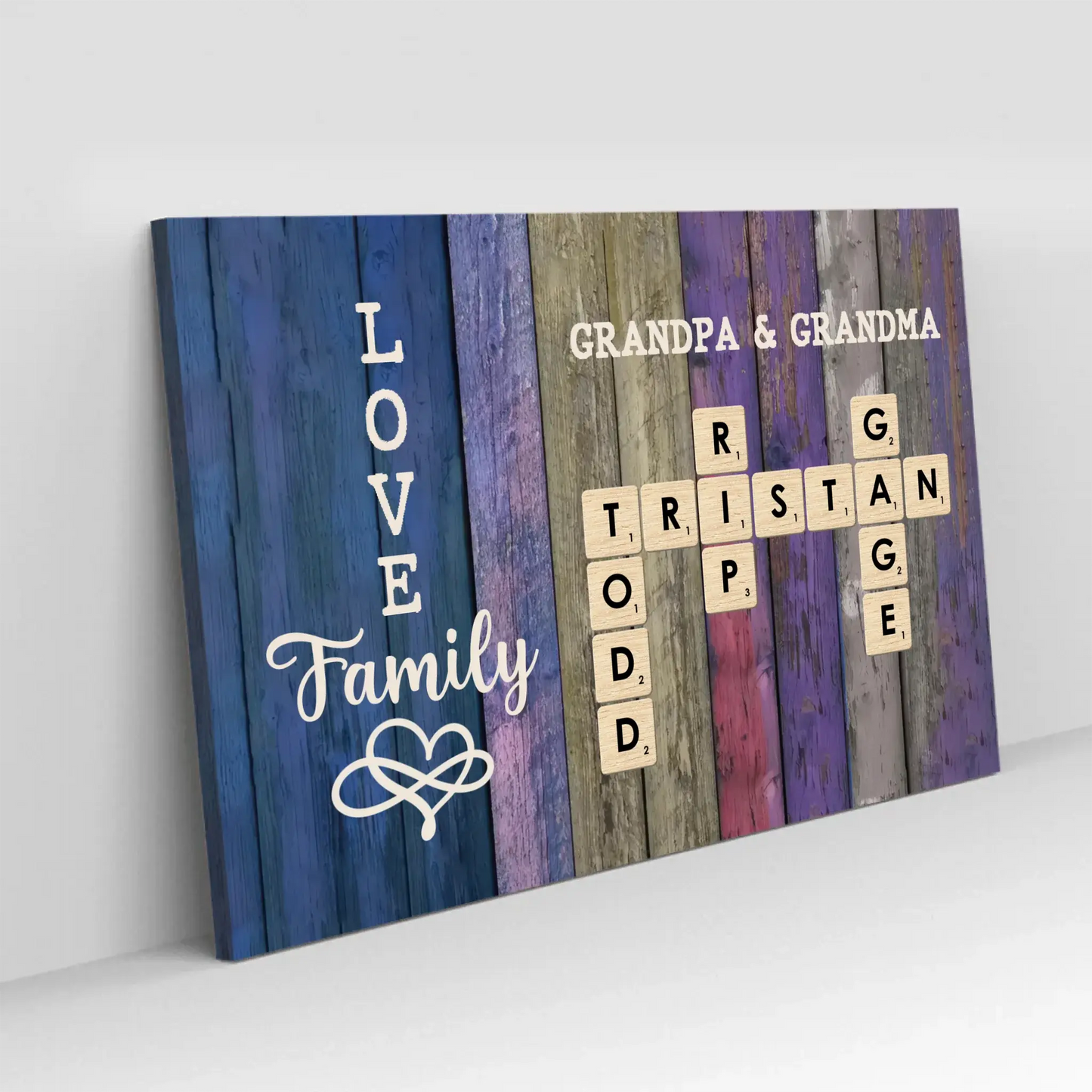 Custom Order - Family Name Crossword Puzzle Art – Personalized Poster/Canvas Ezcustomize