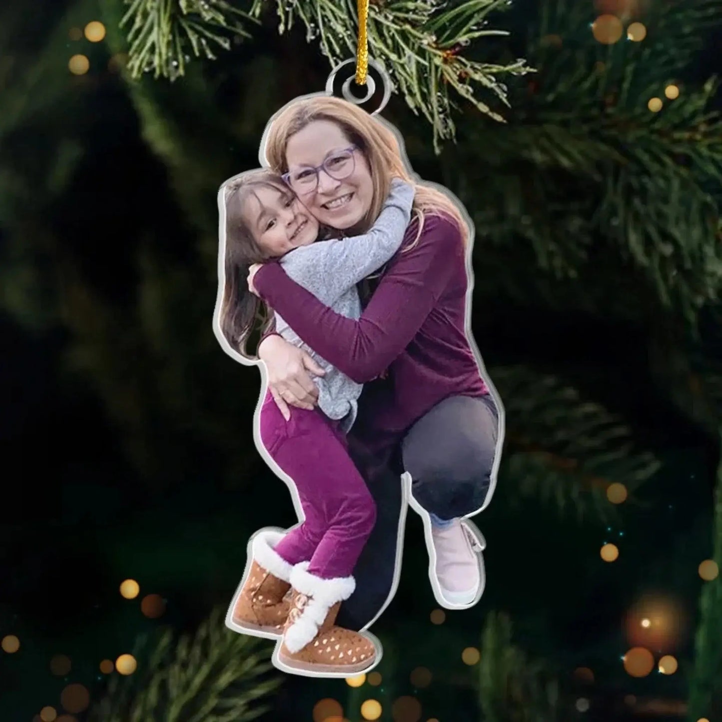 Custom Photo A Grandmother's Love Is Forever And Always - Family Personalized Custom Ornament - Acrylic Custom Shaped - Christmas Gift For Grandma Ezcustomize