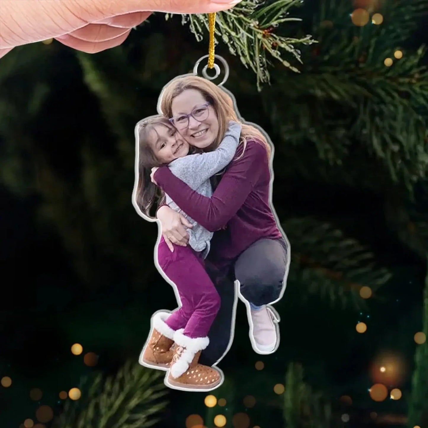 Custom Photo A Grandmother's Love Is Forever And Always - Family Personalized Custom Ornament - Acrylic Custom Shaped - Christmas Gift For Grandma Ezcustomize