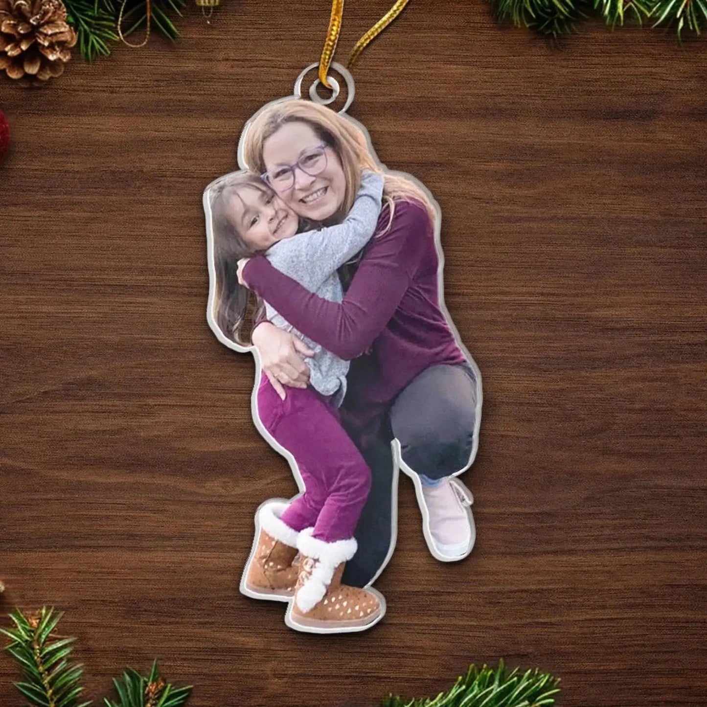 Custom Photo A Grandmother's Love Is Forever And Always - Family Personalized Custom Ornament - Acrylic Custom Shaped - Christmas Gift For Grandma Ezcustomize