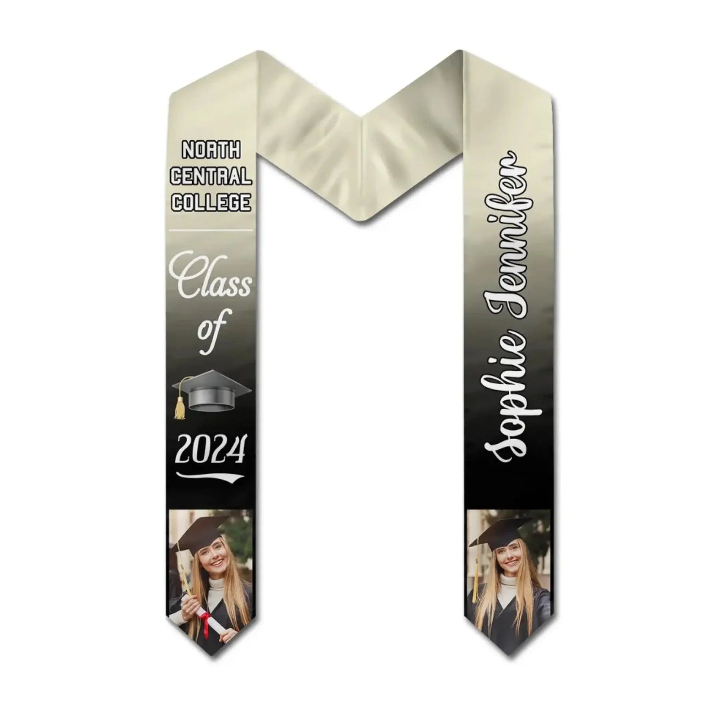 Custom Photo Proud Graduate Of The Class - Graduation Gift - Personalized Stoles Ezcustomize