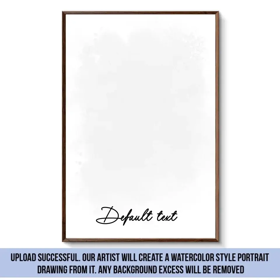 Custom Photo Watercolor Pet - Personalized Poster/Canvas Print - Gift for Dog Lovers, Cat Lovers, Pet Lovers Ezcustomize