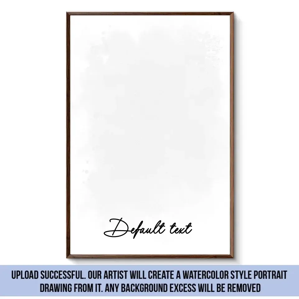 Custom Photo Watercolor Pet - Personalized Poster/Canvas Print - Gift for Dog Lovers, Cat Lovers, Pet Lovers Ezcustomize