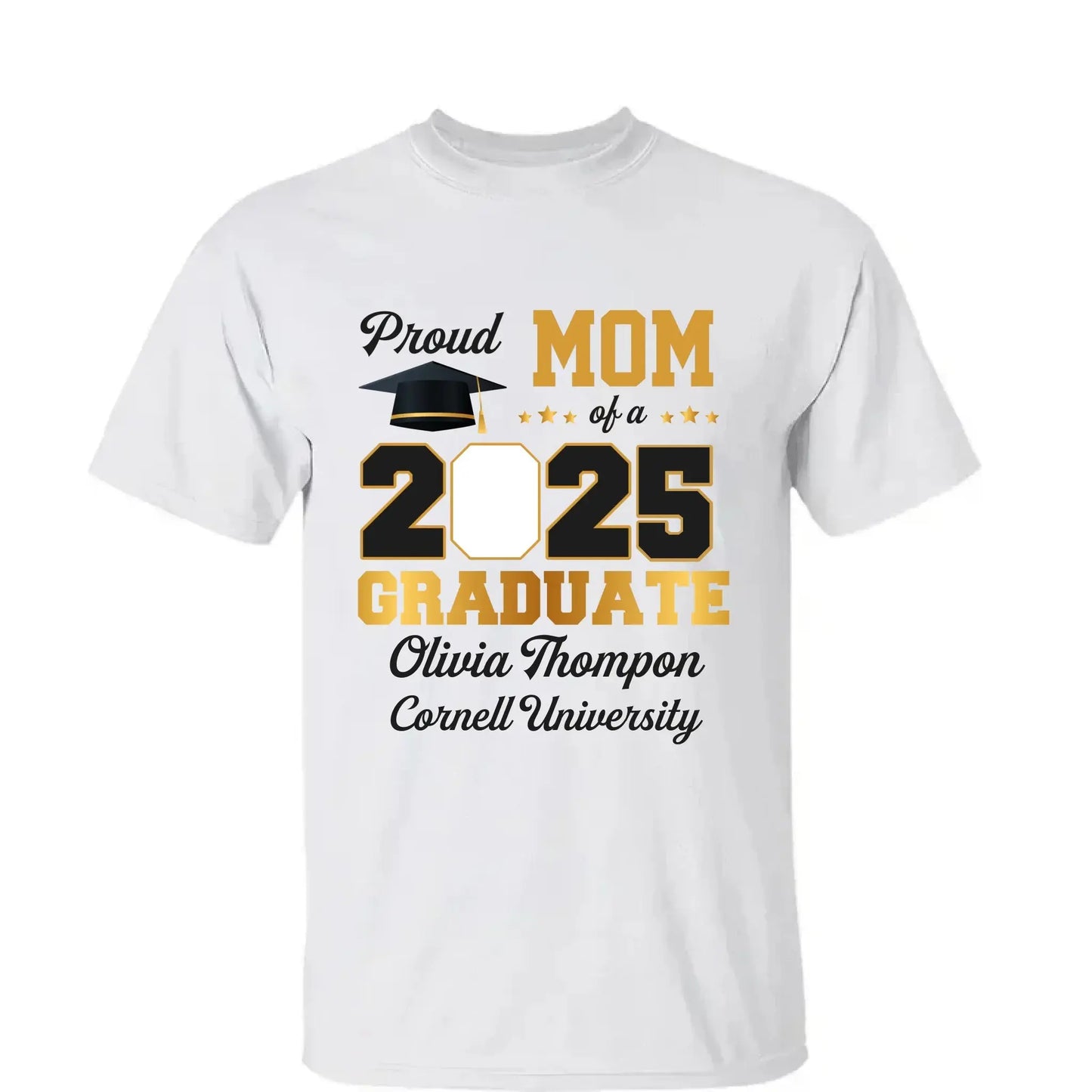 Custom Photo "Congratulations On Your Graduation" – Family Personalized Unisex T-Shirt, Premium Tee, or Hoodie, Graduation Gift for Siblings, Brothers, Sisters & Family Members Ezcustomize