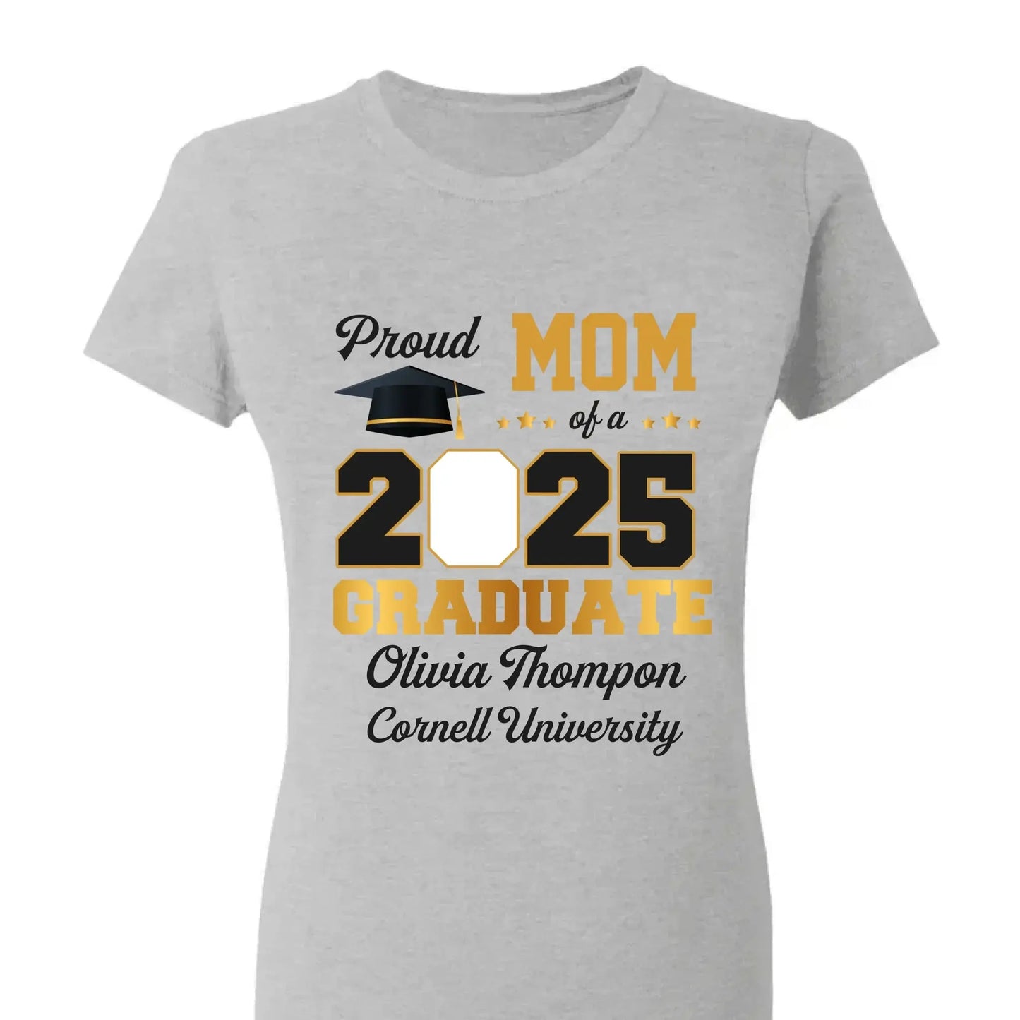 Custom Photo "Congratulations On Your Graduation" – Family Personalized Unisex T-Shirt, Premium Tee, or Hoodie, Graduation Gift for Siblings, Brothers, Sisters & Family Members Ezcustomize