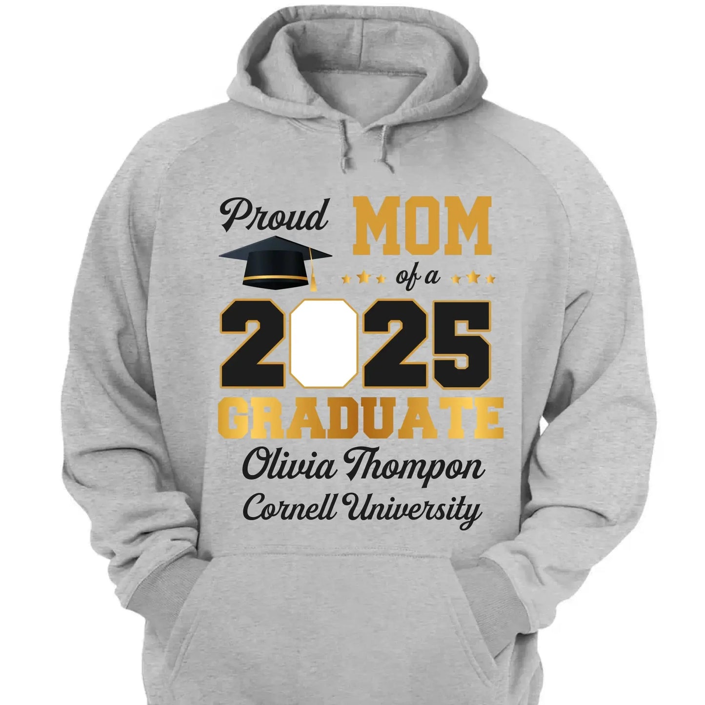 Custom Photo "Congratulations On Your Graduation" – Family Personalized Unisex T-Shirt, Premium Tee, or Hoodie, Graduation Gift for Siblings, Brothers, Sisters & Family Members Ezcustomize