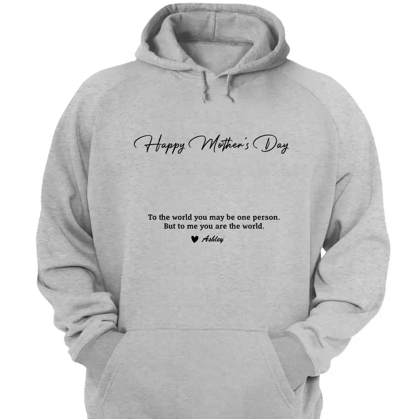 Custom Photo “To My World” Shirt – Personalized T-Shirt for Mom – Bright & Loving Mother’s Day Gift from Kids or Family Ezcustomize