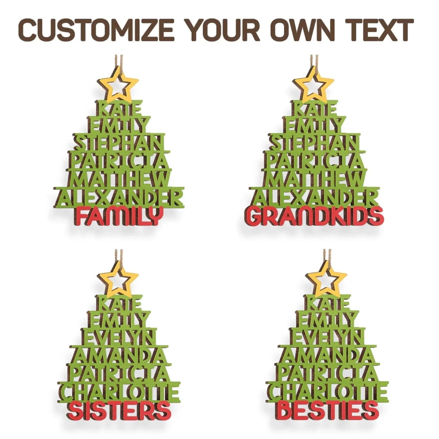 Custom Wood Ornament - Personalized Christmas Birthday Gifts For Family, Kids - The Best Part Of Christmas Holiday Ezcustomize