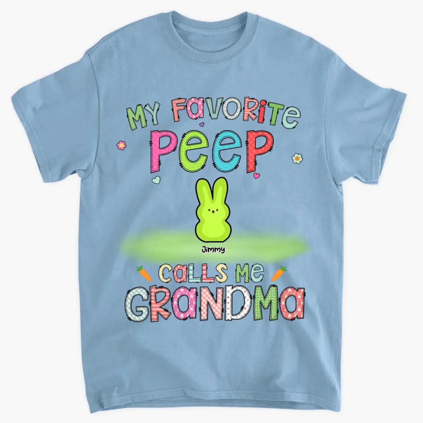 Custom "Grandma’s Easter Peeps" Shirt – Personalized Easter Gift for Grandma Ezcustomize