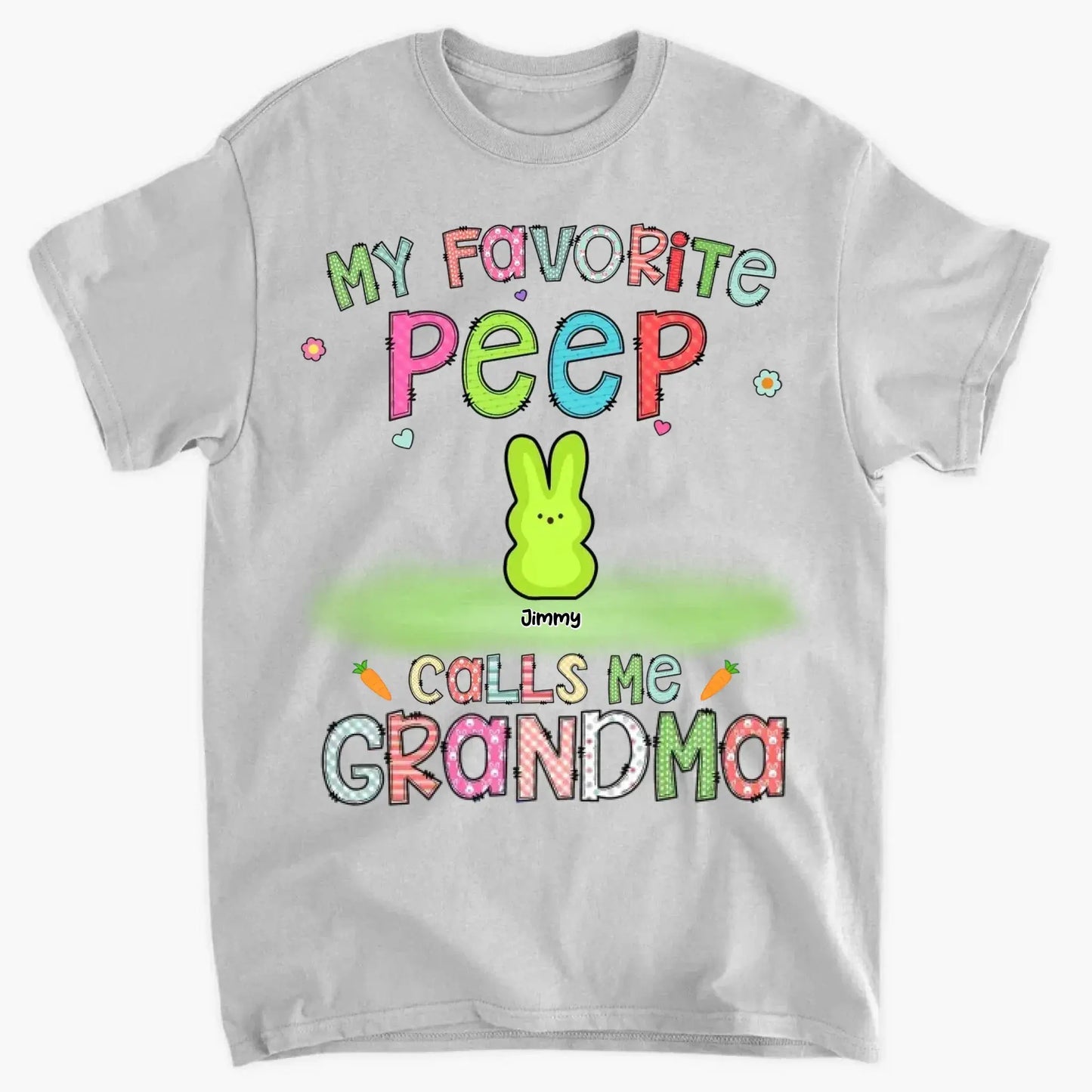 Custom "Grandma’s Easter Peeps" Shirt – Personalized Easter Gift for Grandma Ezcustomize