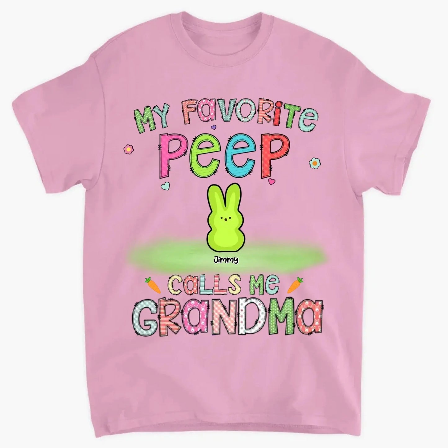 Custom "Grandma’s Easter Peeps" Shirt – Personalized Easter Gift for Grandma Ezcustomize