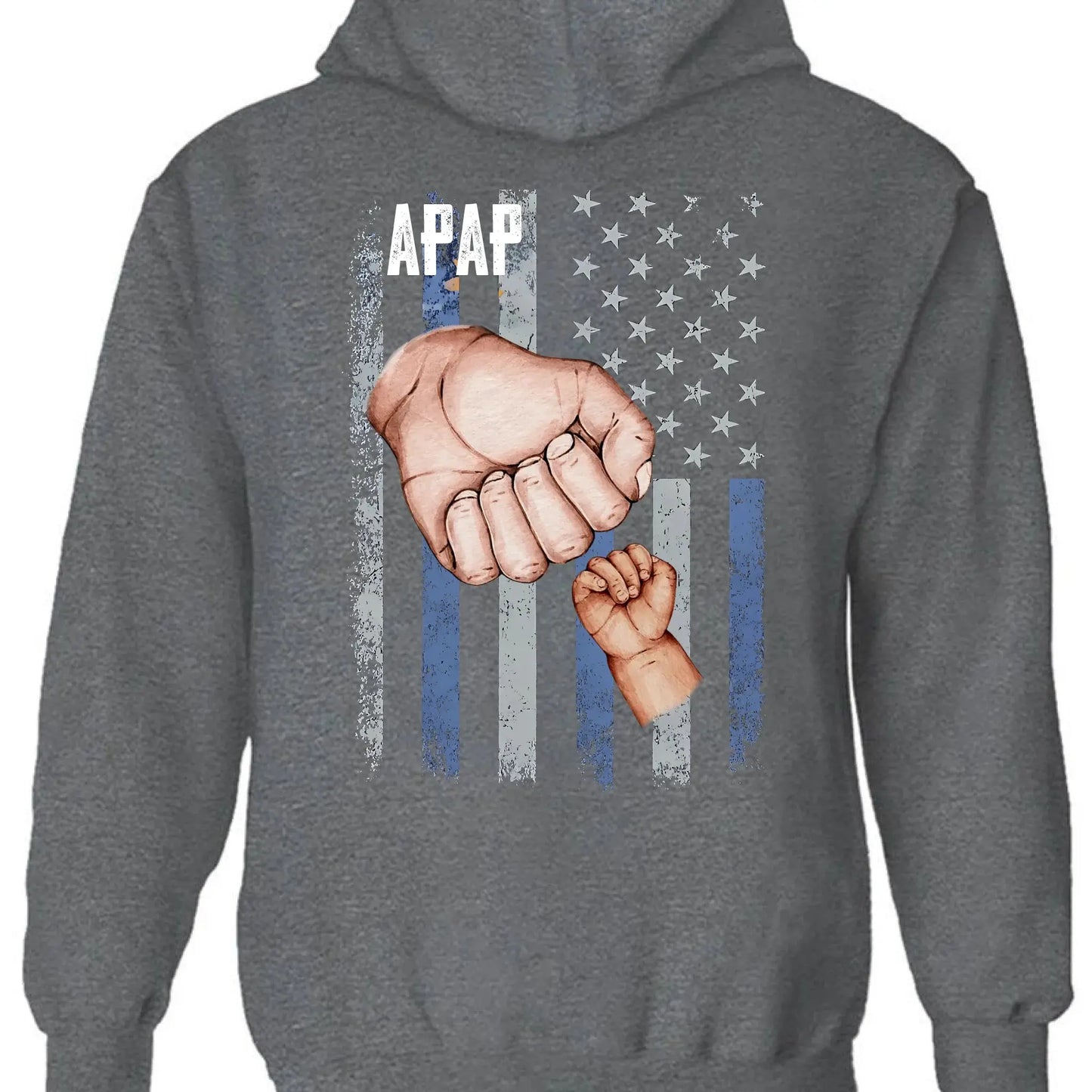 Dad & Grandkids Fist Bump Shirt – Personalized Grandpa Shirt with Custom Hand Names – 4th of July Gift for Dad Ezcustomize