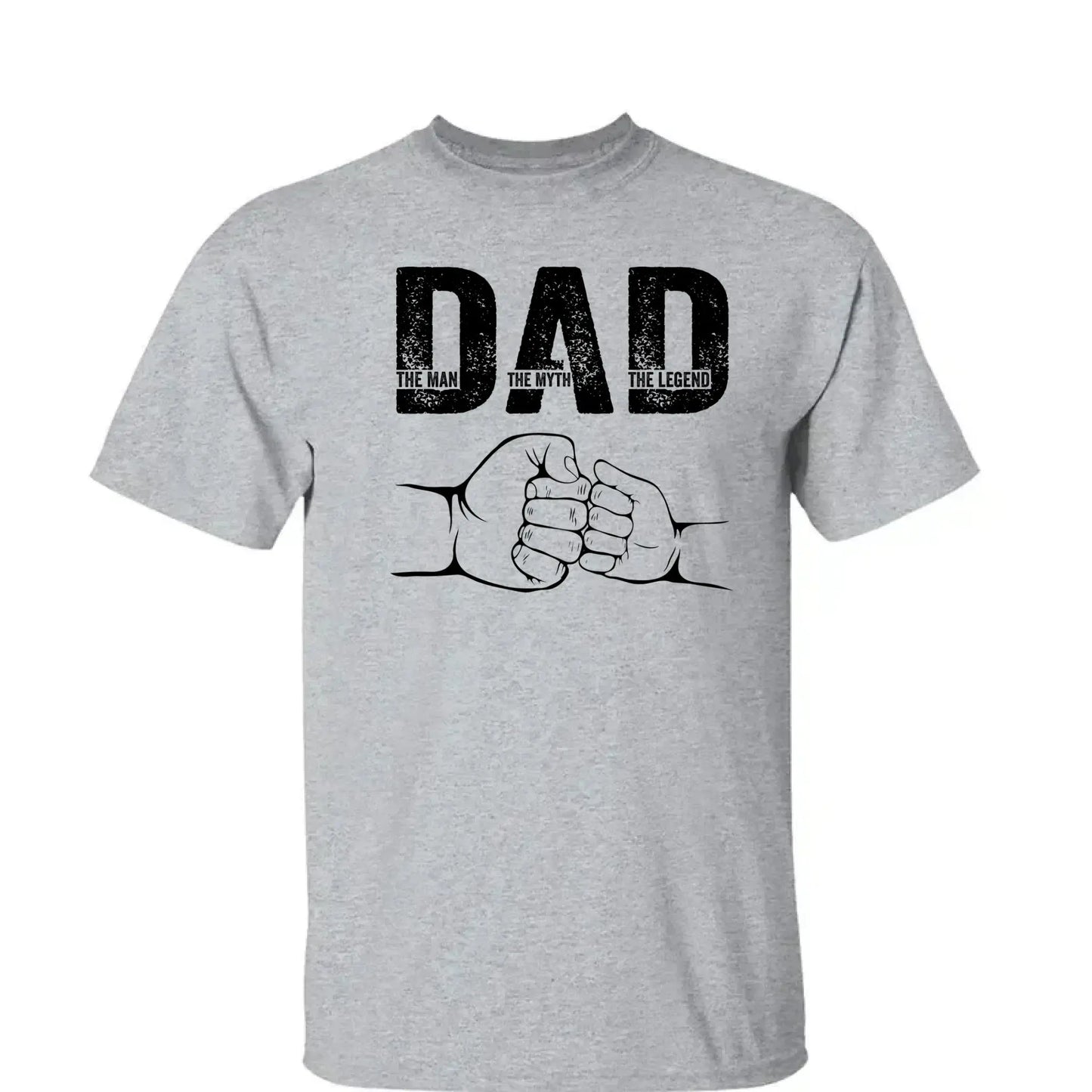 Dad: The Man, The Myth, The Legend – Personalized T-Shirt – Custom Father’s Day Gift for Dad, Papa, or Husband Ezcustomize