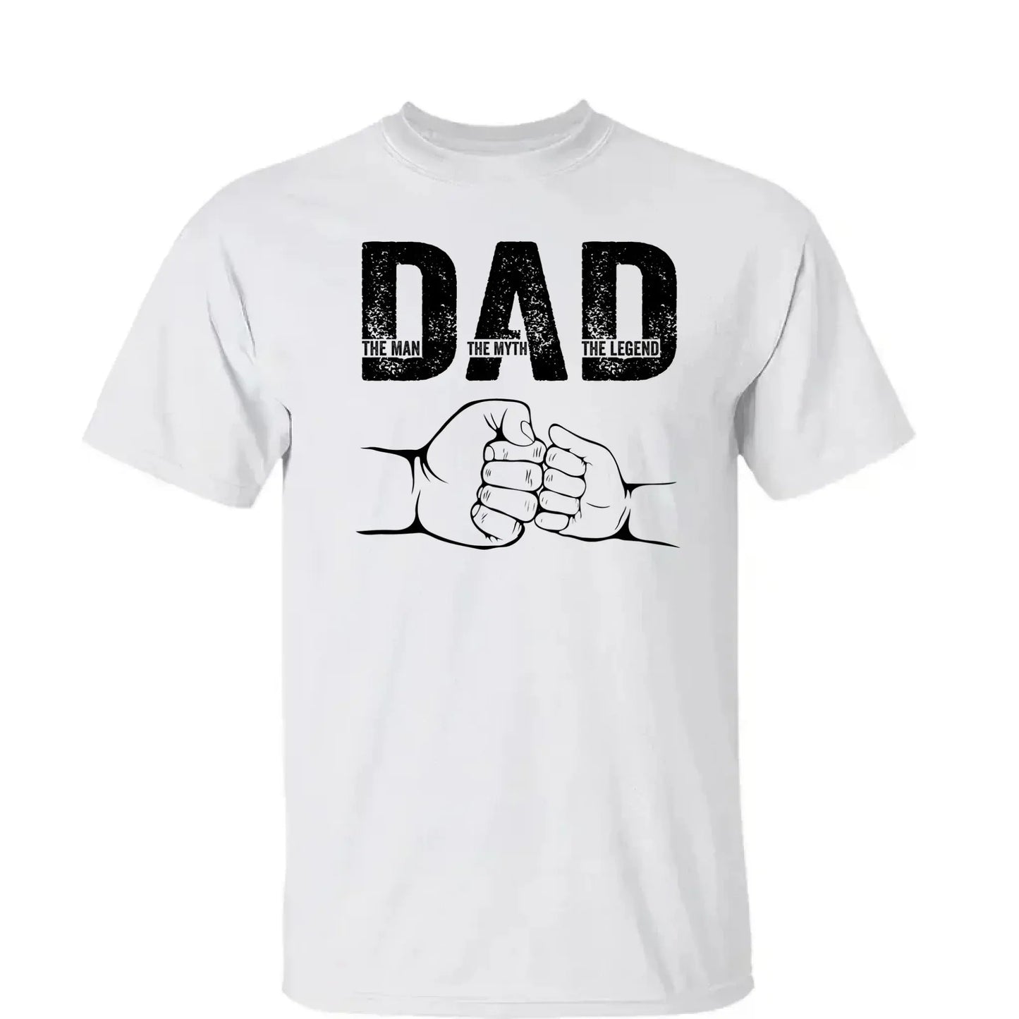 Dad: The Man, The Myth, The Legend – Personalized T-Shirt – Custom Father’s Day Gift for Dad, Papa, or Husband Ezcustomize