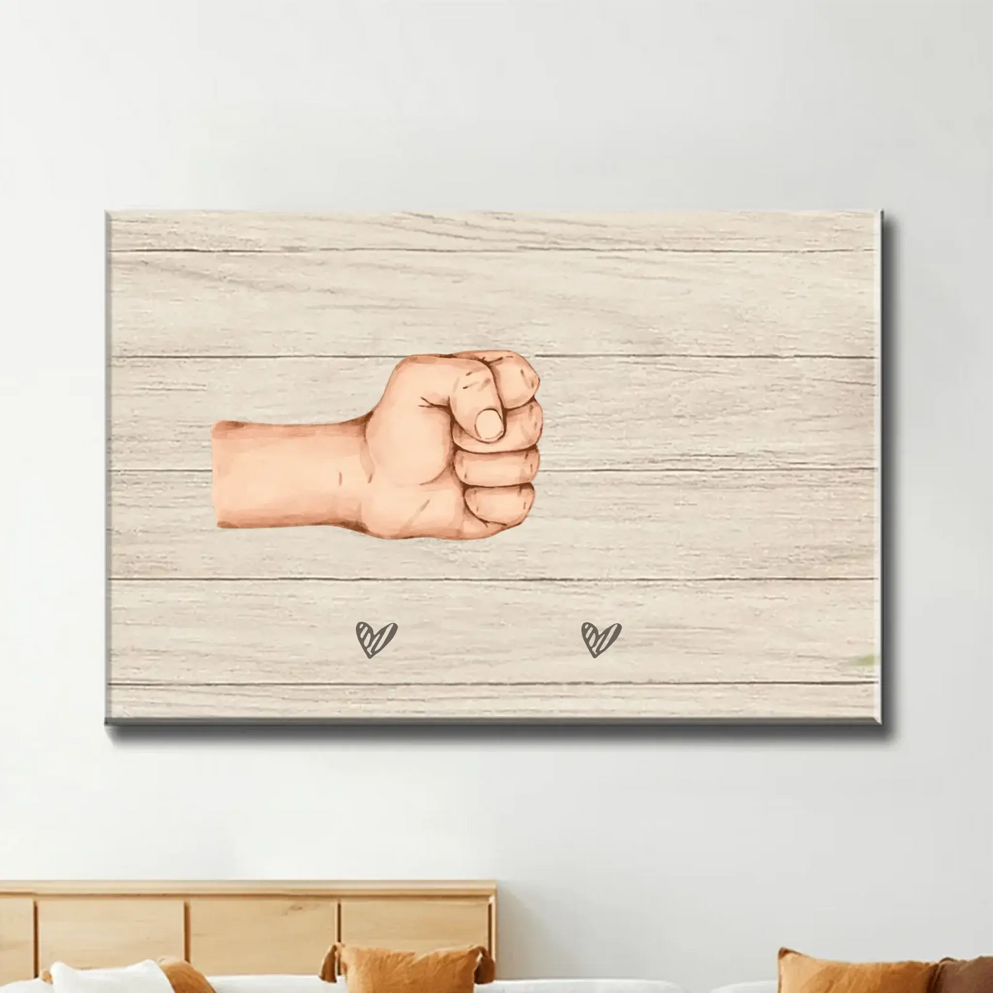 Daddy And Kids Together We Are A Team - Personalized Custom Poster/Canvas Ezcustomize