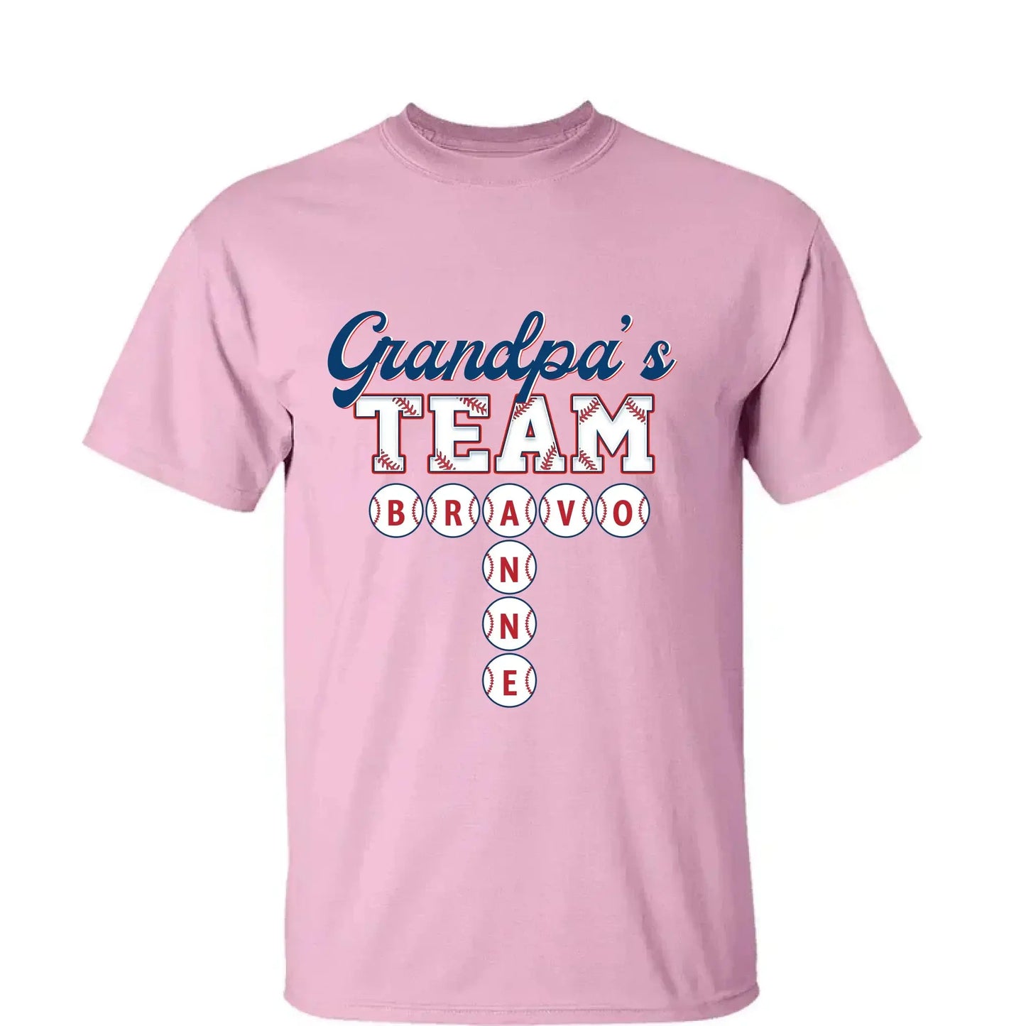Daddy’s Baseball Team Shirt – Personalized Crossword Puzzle T-Shirt – Custom Gift for Sports Dad with Kids’ Names Ezcustomize
