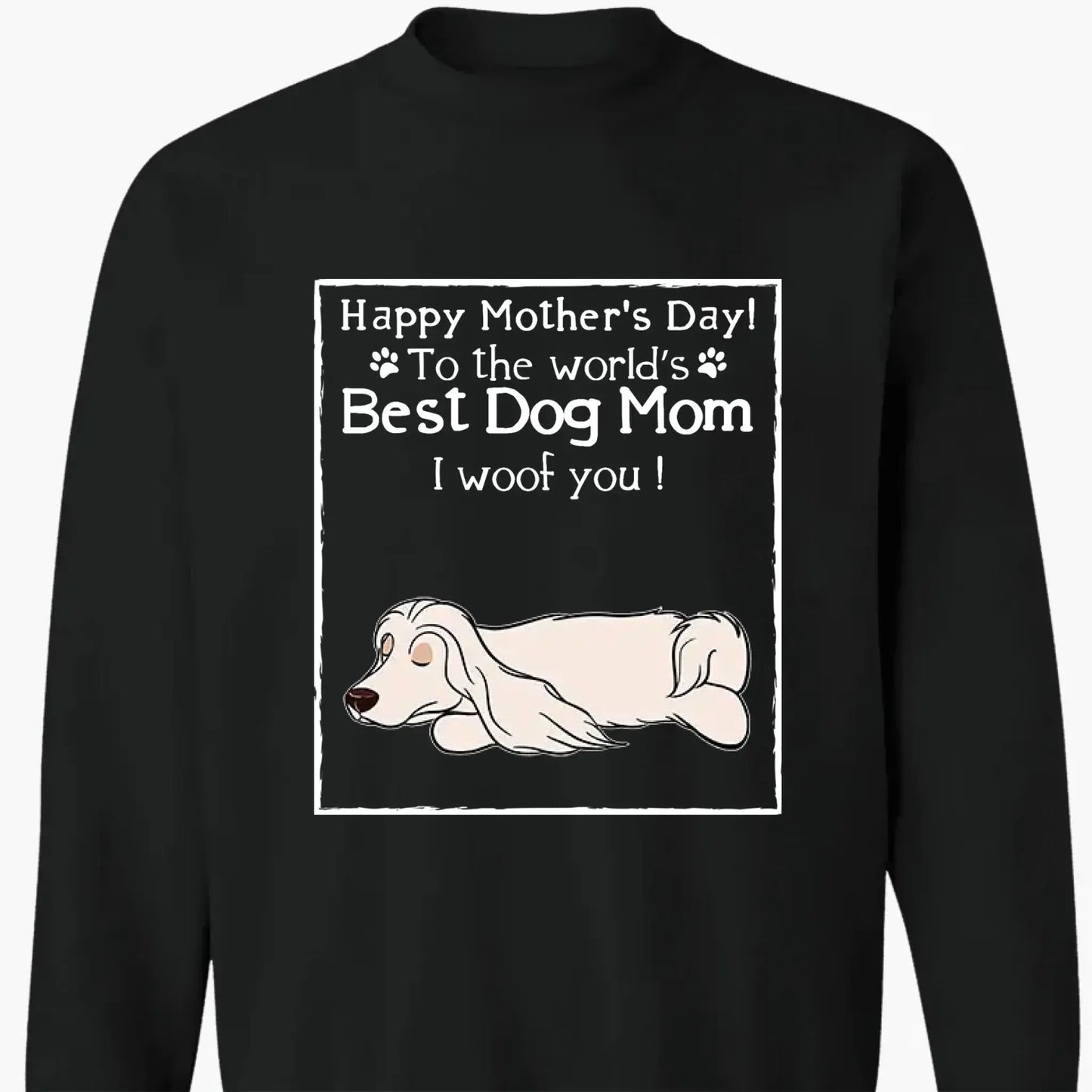 Dog Mom Classic Tee – Personalized Dog-Themed T-Shirt – Custom Gift for Pet Lovers, Dog Moms & Fur Baby Parents Ezcustomize