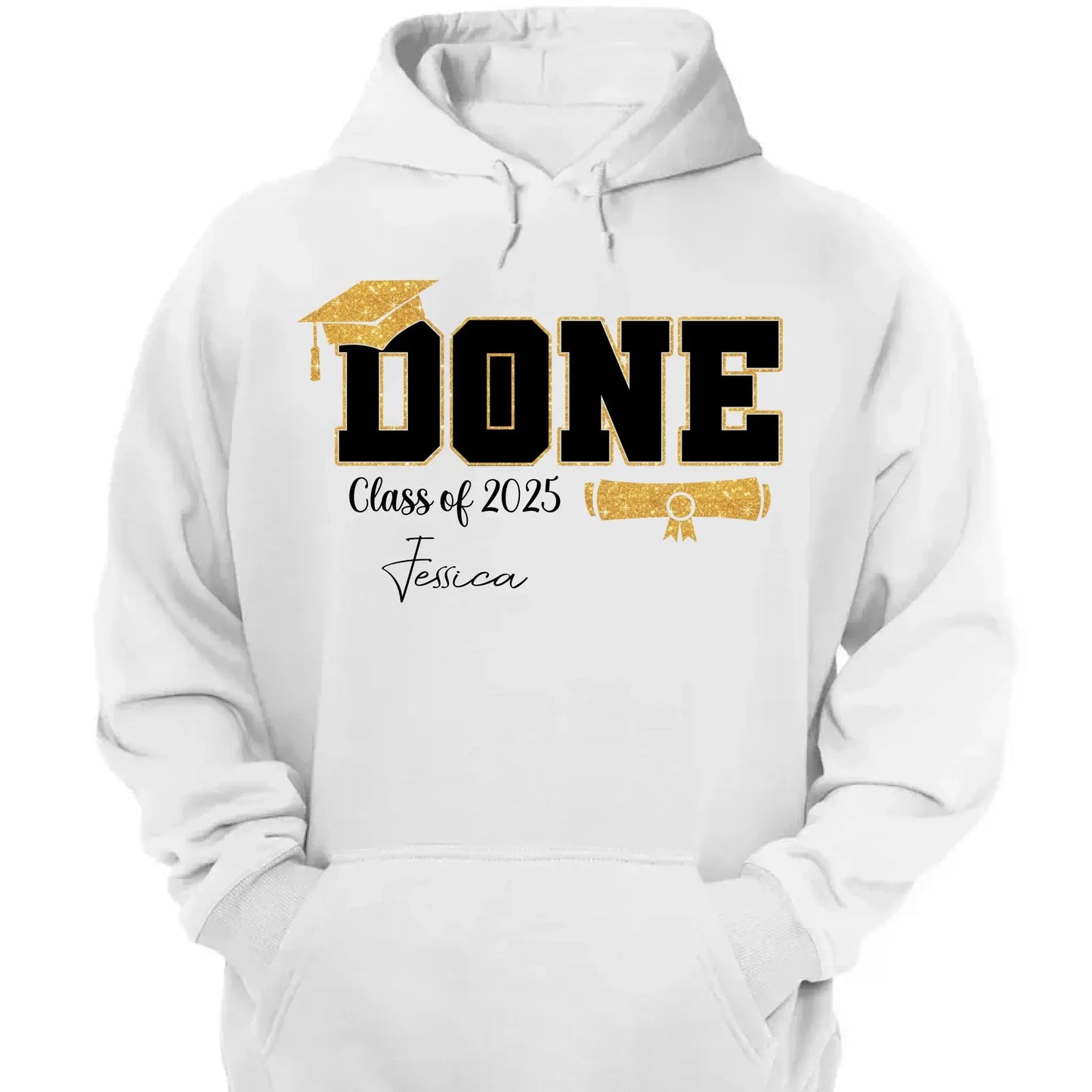 Done Class of 2025 Graduation T-Shirt – Personalized Funny Grad Shirt – Gift for Graduate or Graduation Party Outfit Ezcustomize