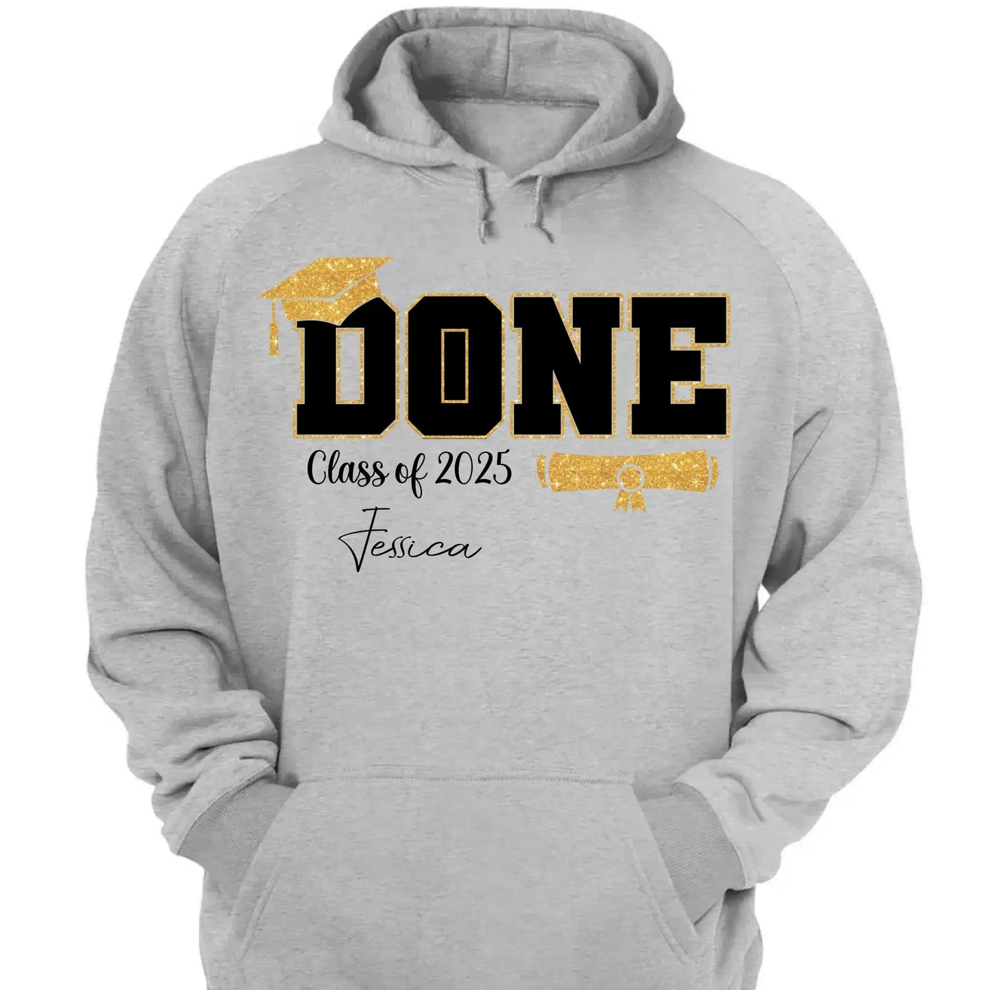 Done Class of 2025 Graduation T-Shirt – Personalized Funny Grad Shirt – Gift for Graduate or Graduation Party Outfit Ezcustomize