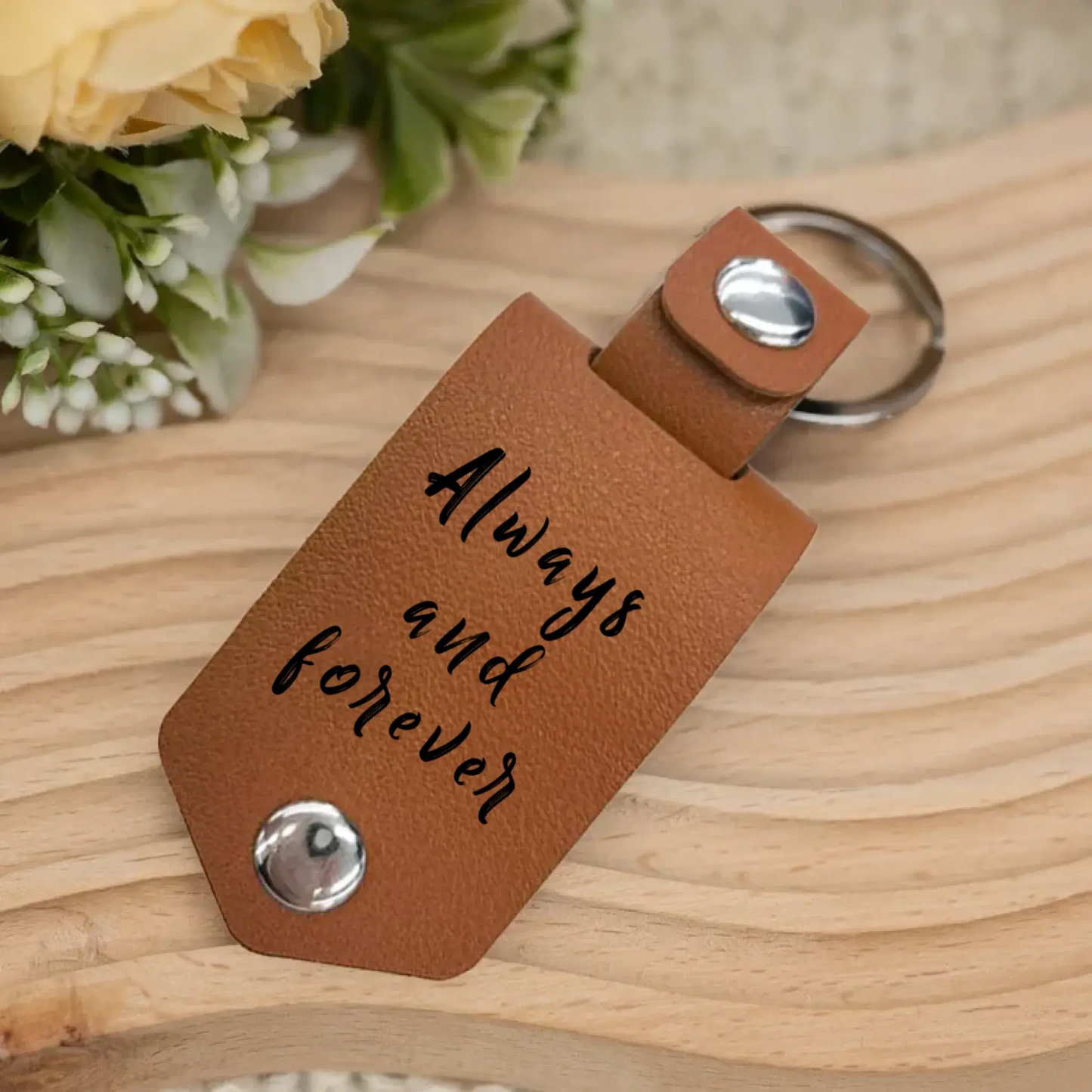 Drive Safe My Love, Custom Leather Keychain Ezcustomize
