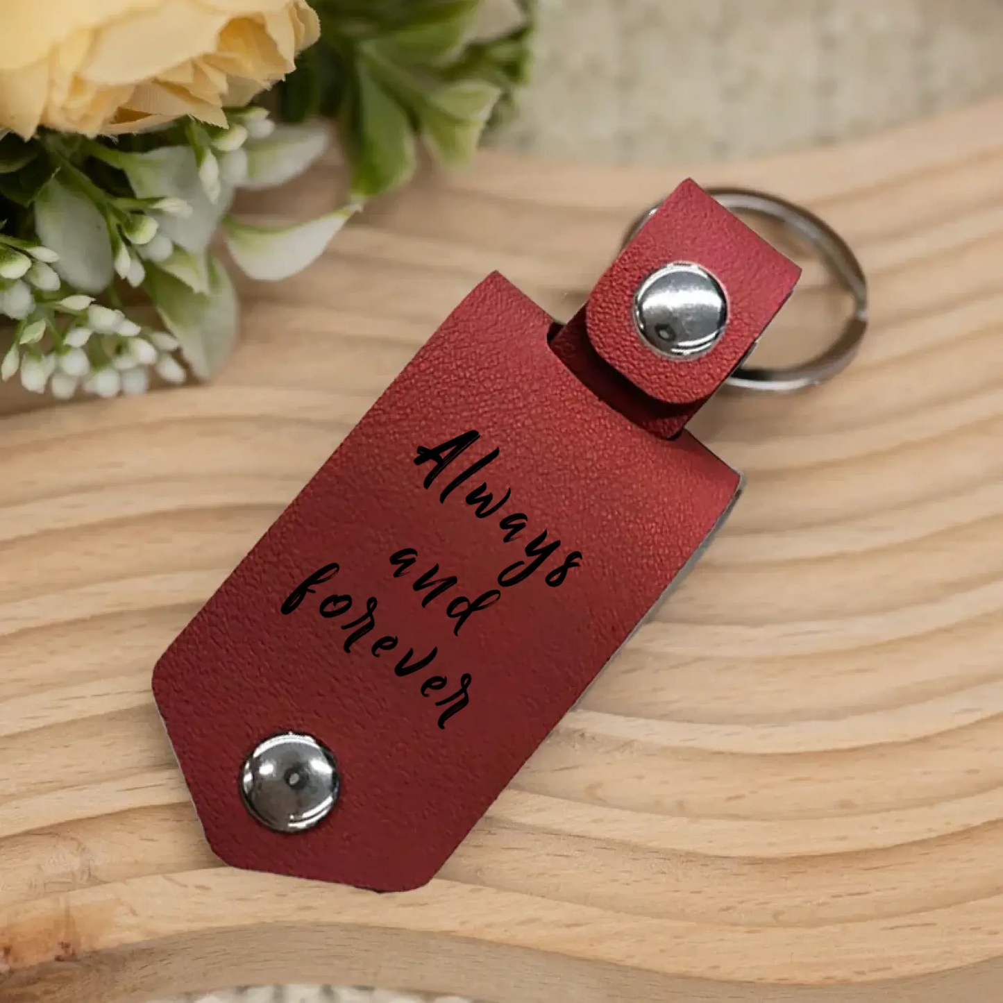 Drive Safe My Love, Custom Leather Keychain Ezcustomize