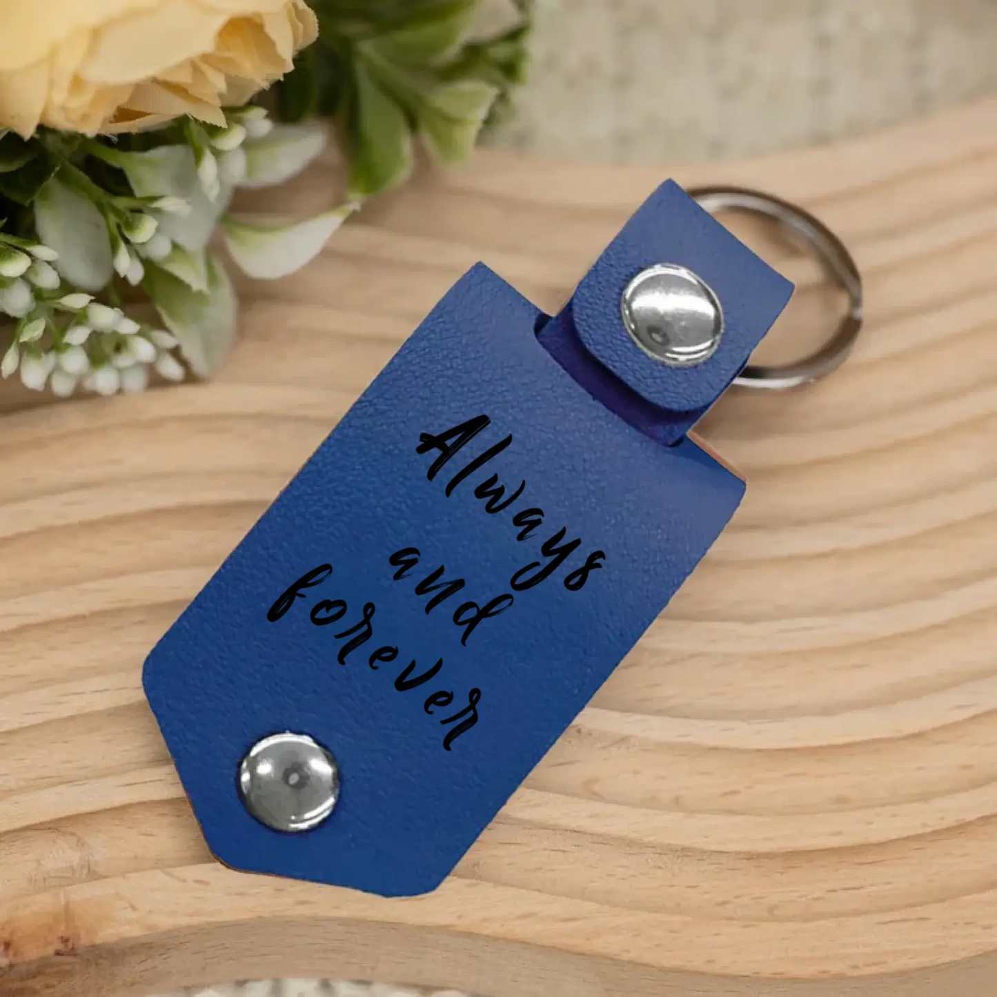 Drive Safe My Love, Custom Leather Keychain Ezcustomize
