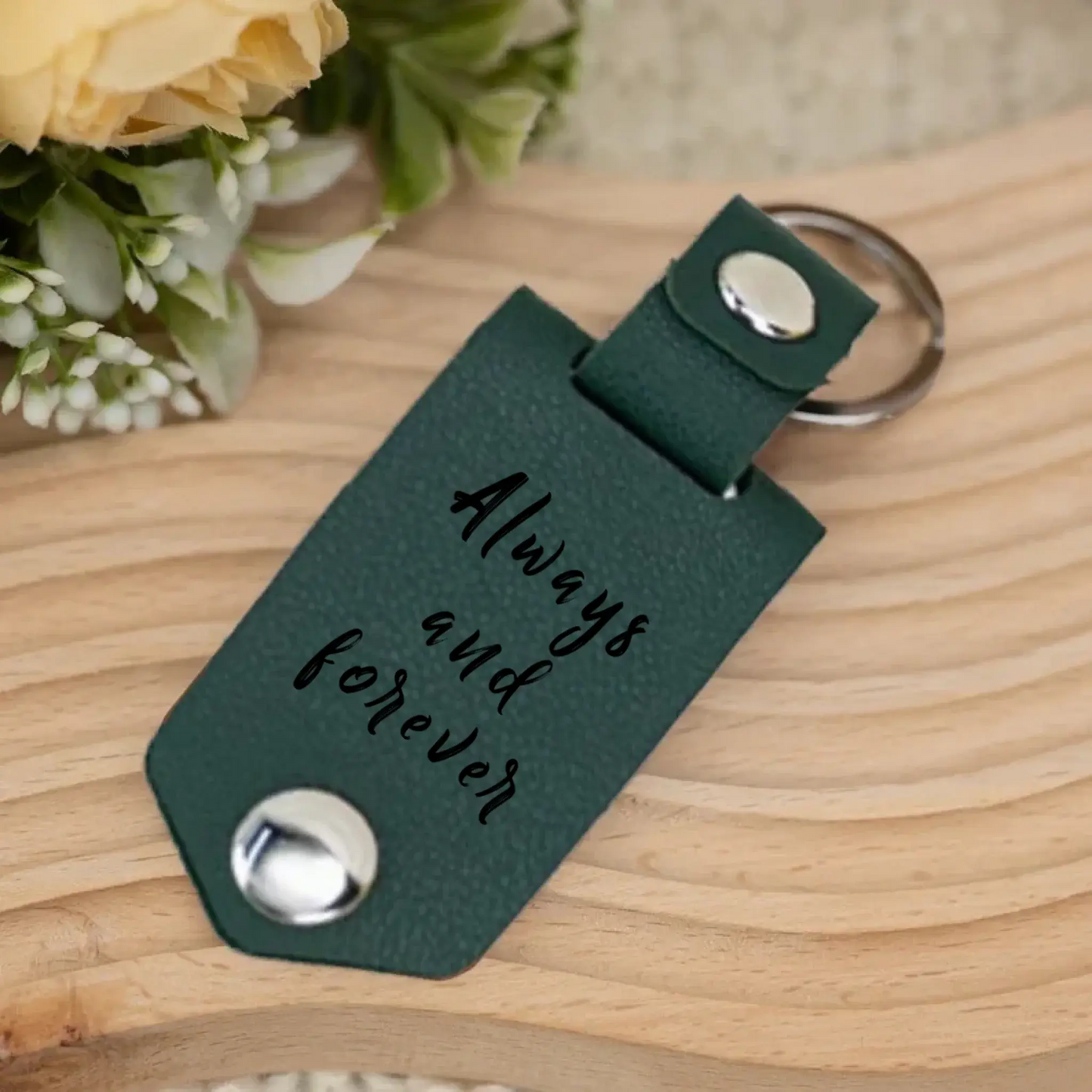 Drive Safe My Love, Custom Leather Keychain Ezcustomize