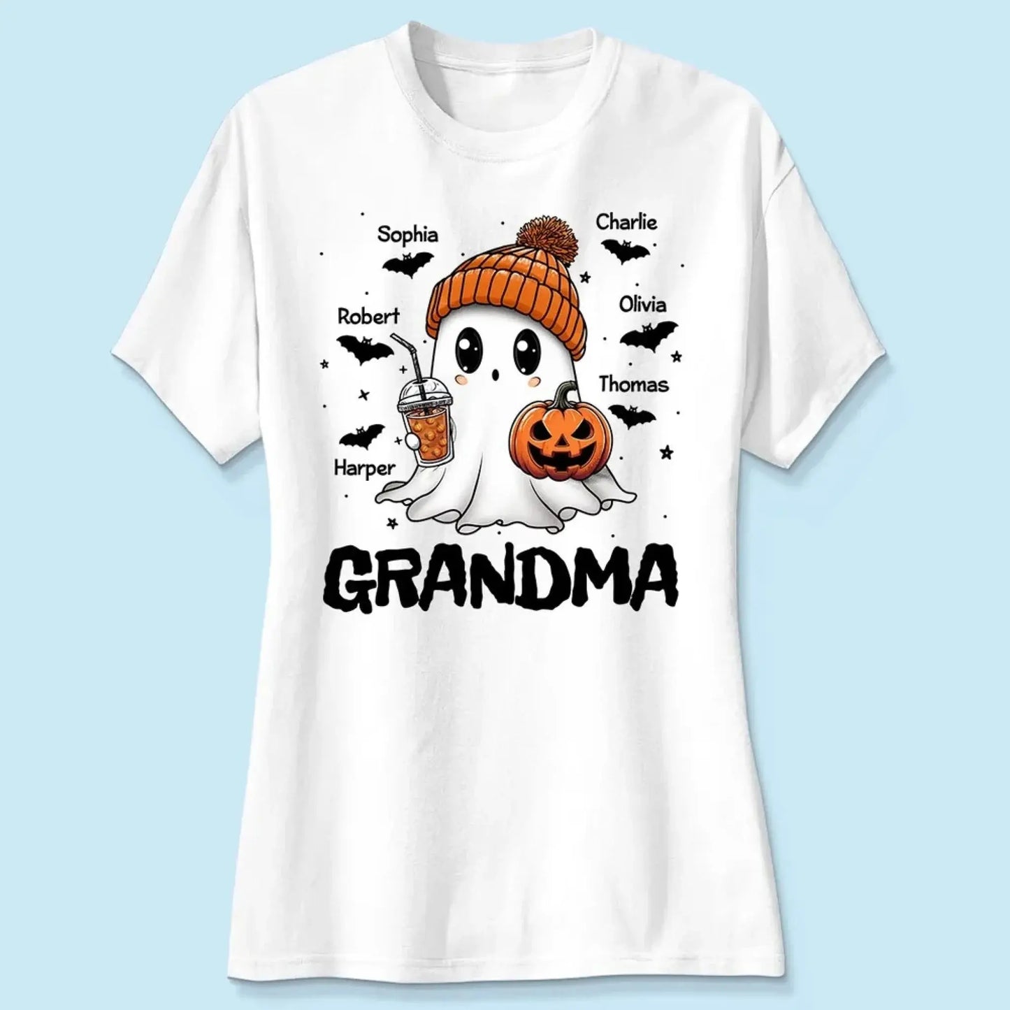 Fall Season Halloween Boo Design – Personalized Shirt – Fun Custom Gift for Spooky Season, Halloween Parties & Autumn Lovers Ezcustomize